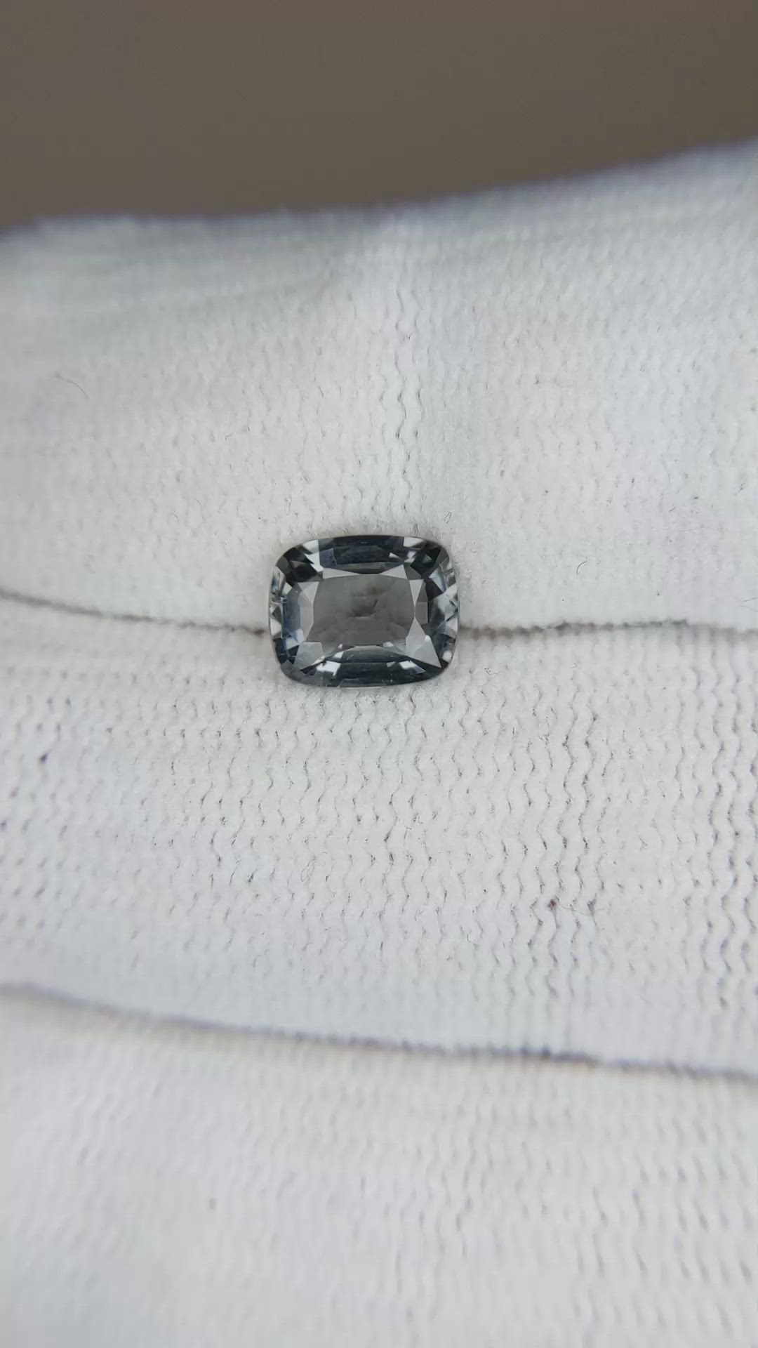 1.33 Ct. Grey Spinel from Burma (Myanmar) Size Video