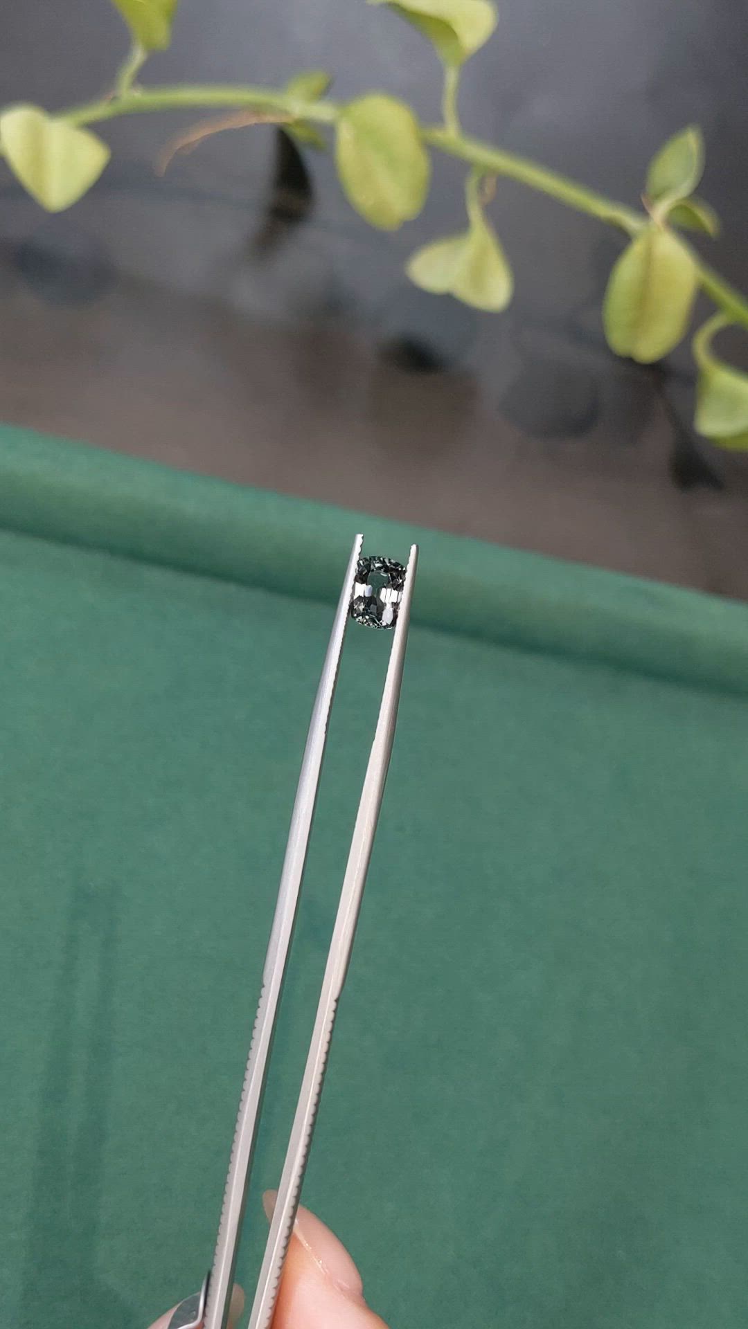 1.17 Ct. Grey Spinel from Burma (Myanmar) Size Video