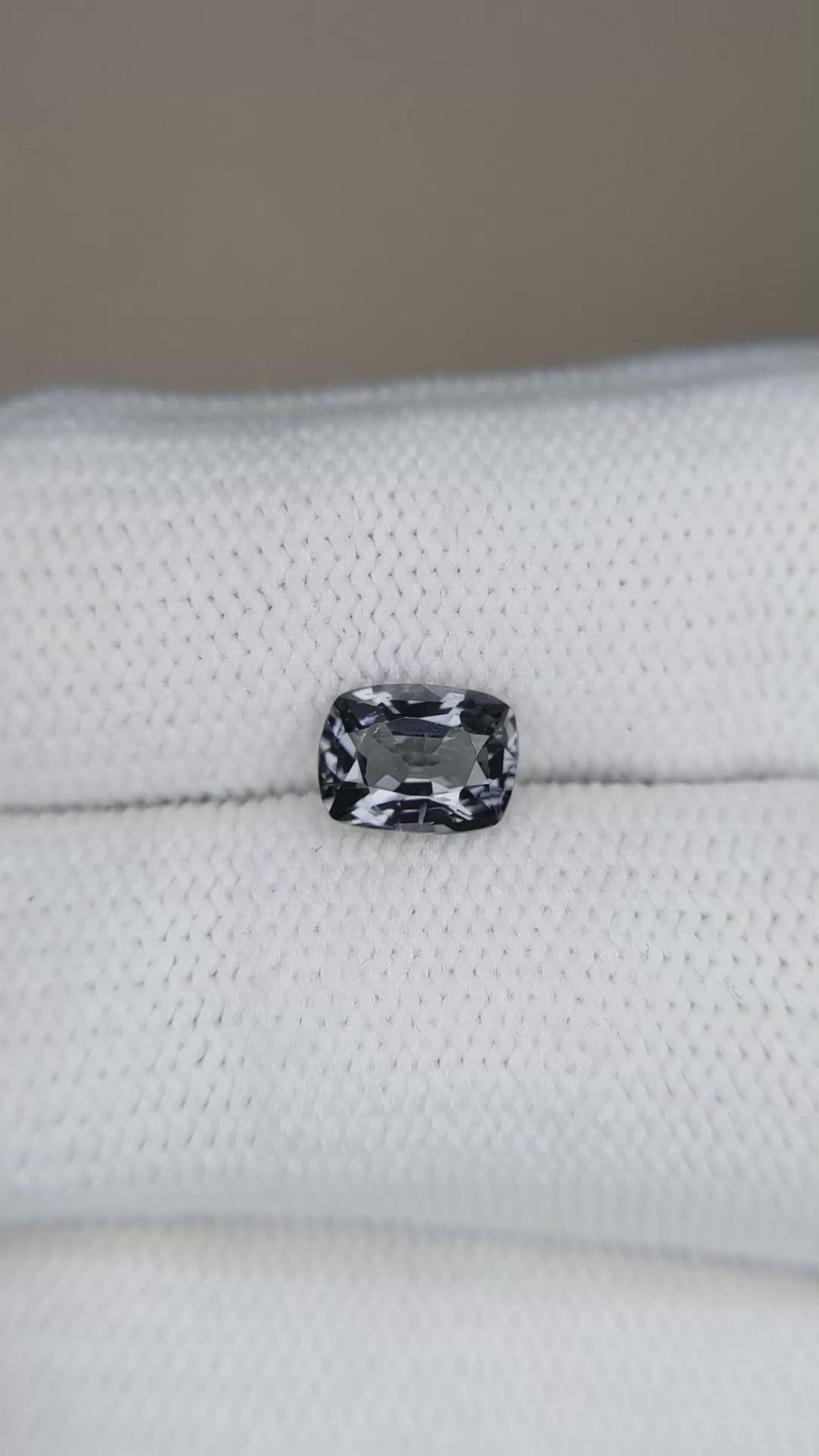 1.17 Ct. Grey Spinel from Burma (Myanmar) Size Video