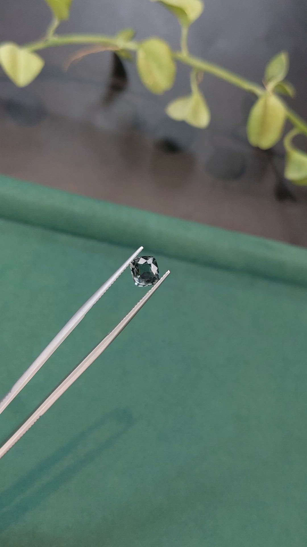 1.15 Ct. Bluish Grey Spinel from Burma (Myanmar) Size Video