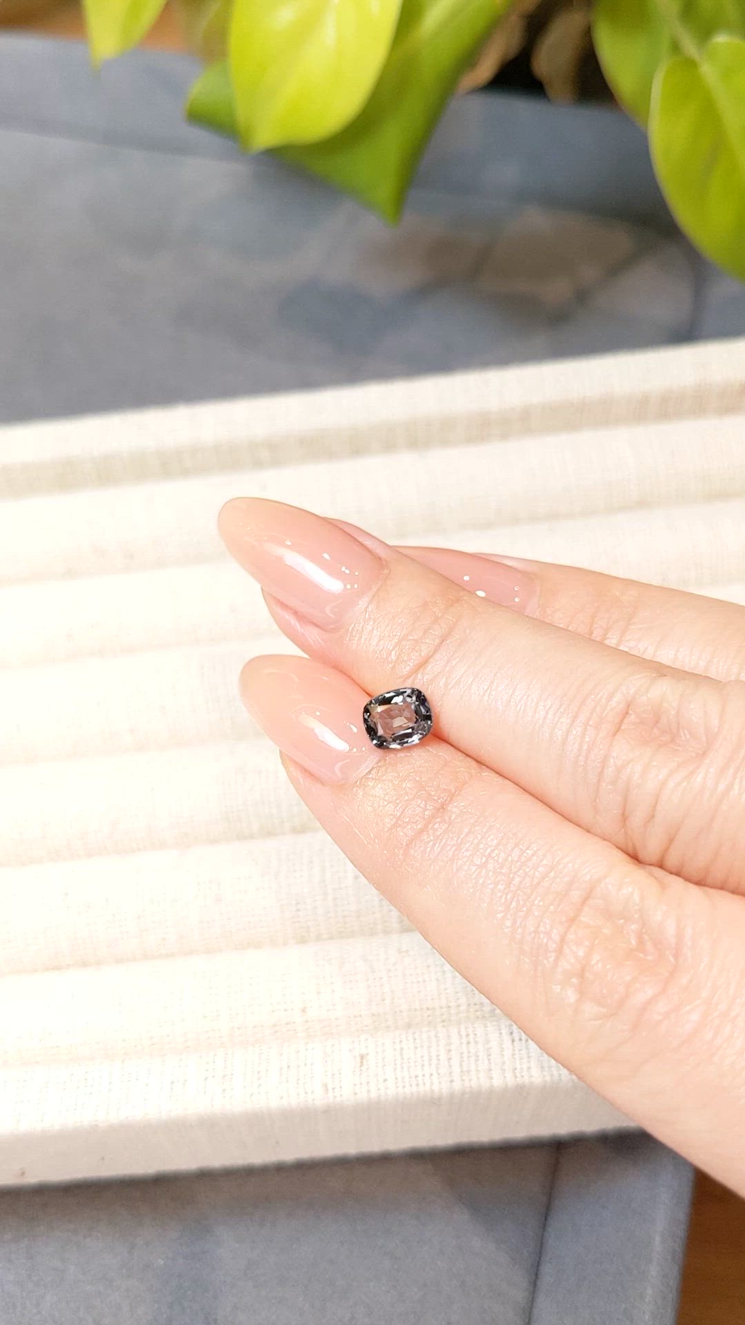 1.10 Ct. Grey Spinel from Burma (Myanmar) Size Video