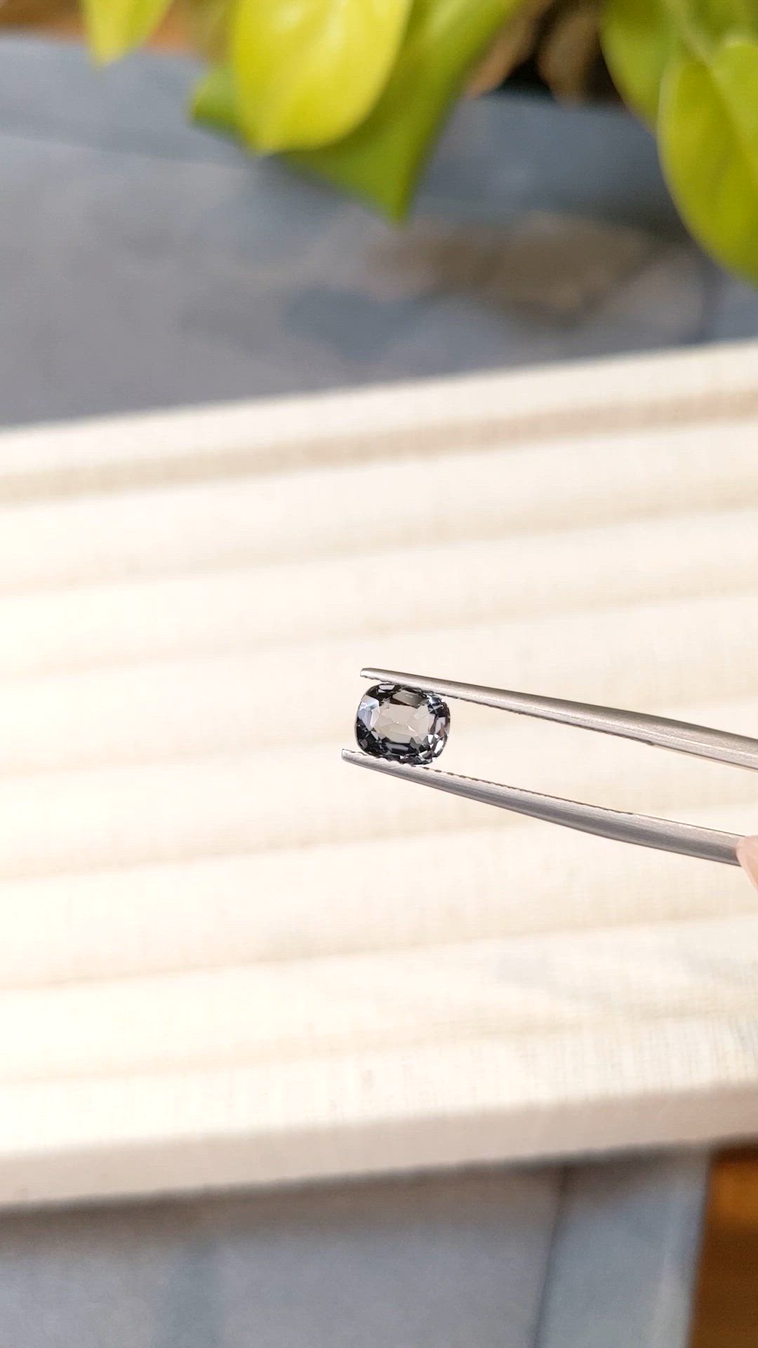 1.10 Ct. Grey Spinel from Burma (Myanmar) Size Video