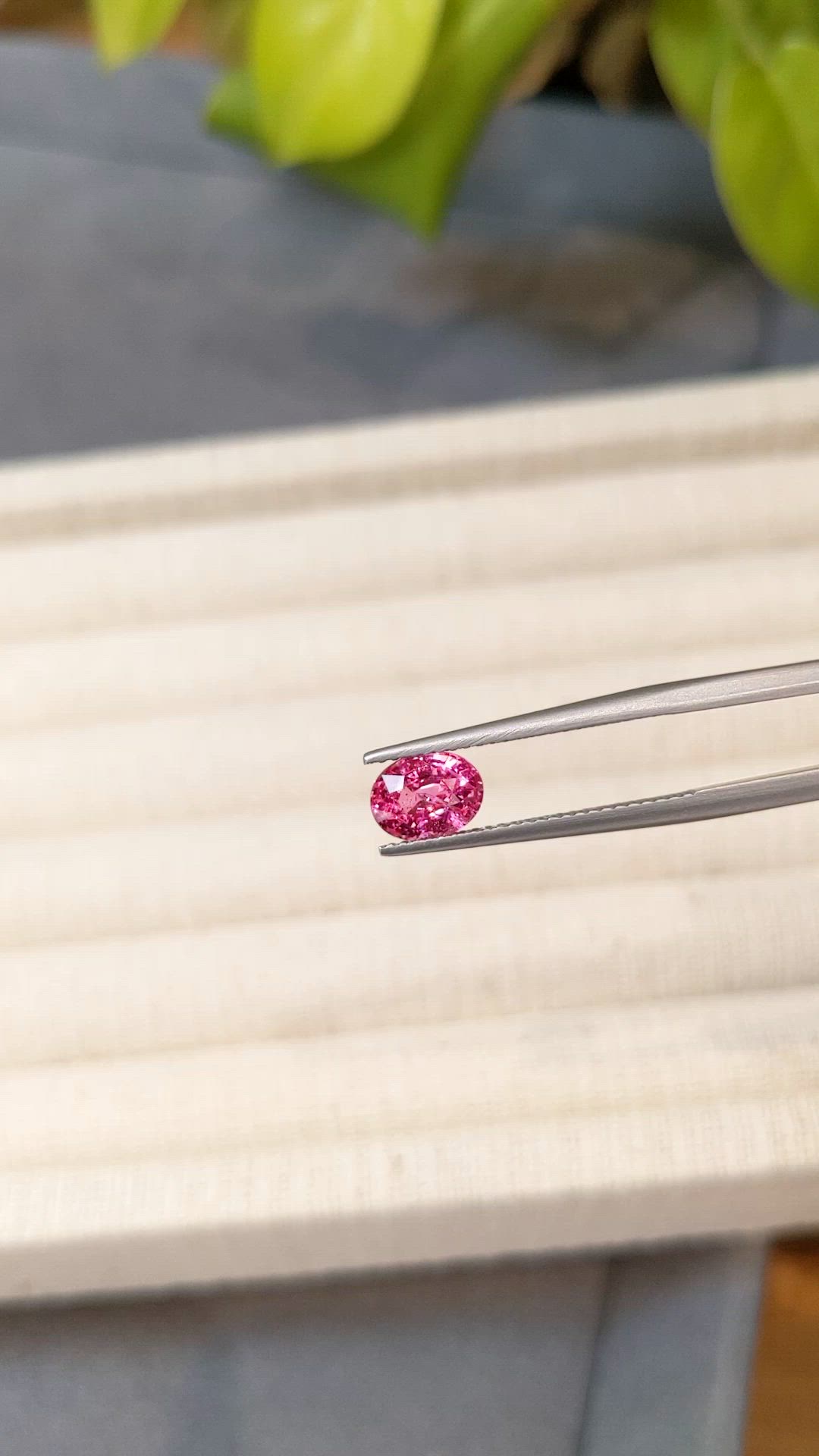 1.29 Ct. Pink Spinel from Burma (Myanmar) Size Video