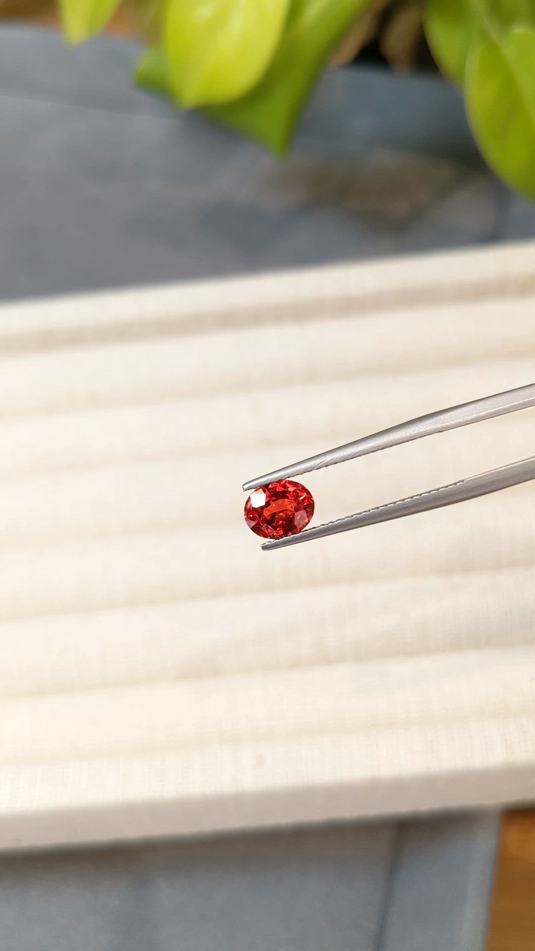 1.10 Ct. Red Spinel from Burma (Myanmar) Size Video