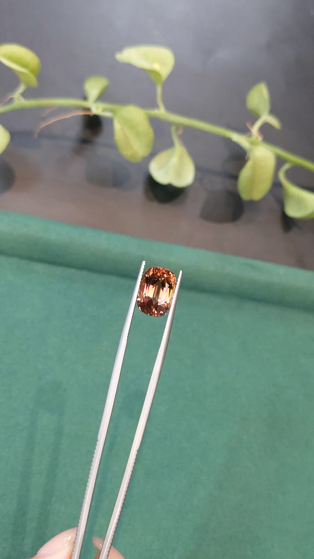 6.63 Ct. Brownish Pink Tourmaline from Brazil Size Video