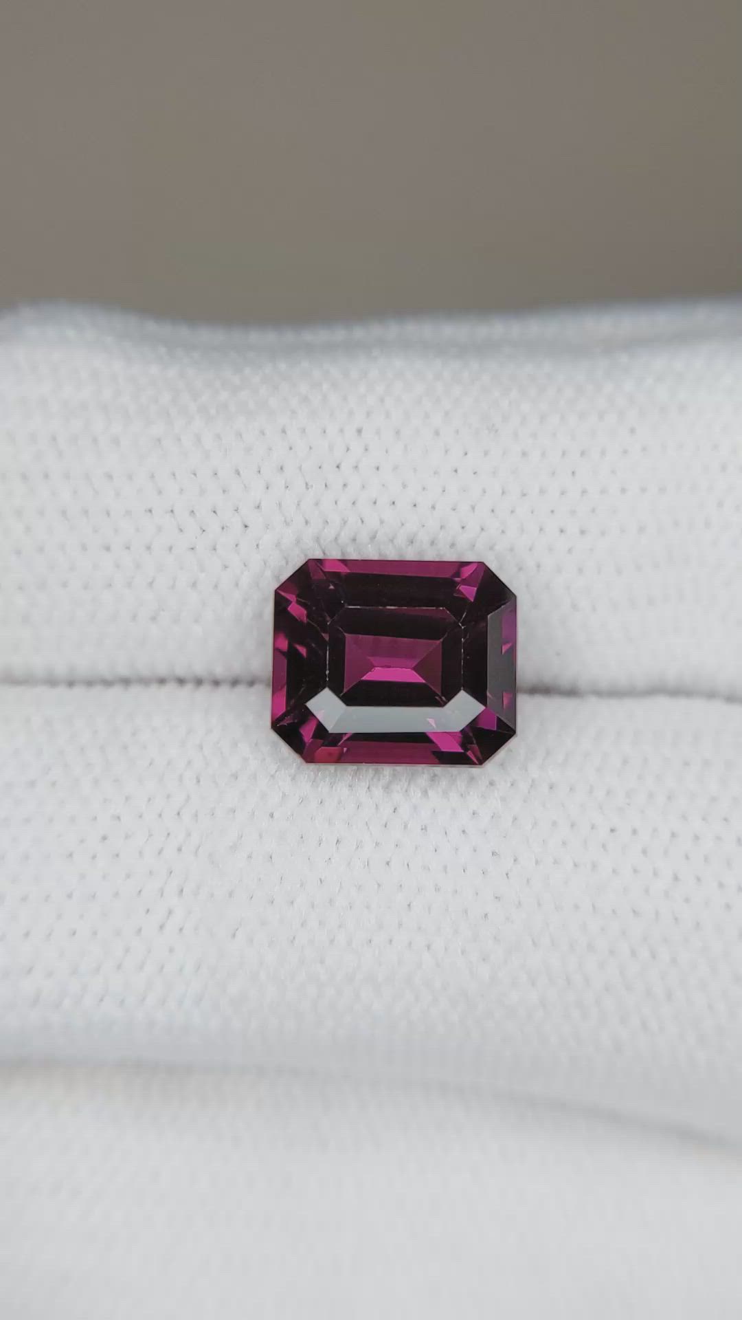 4.36 Ct. Pinkish Purple Garnet from Tanzania Size Video
