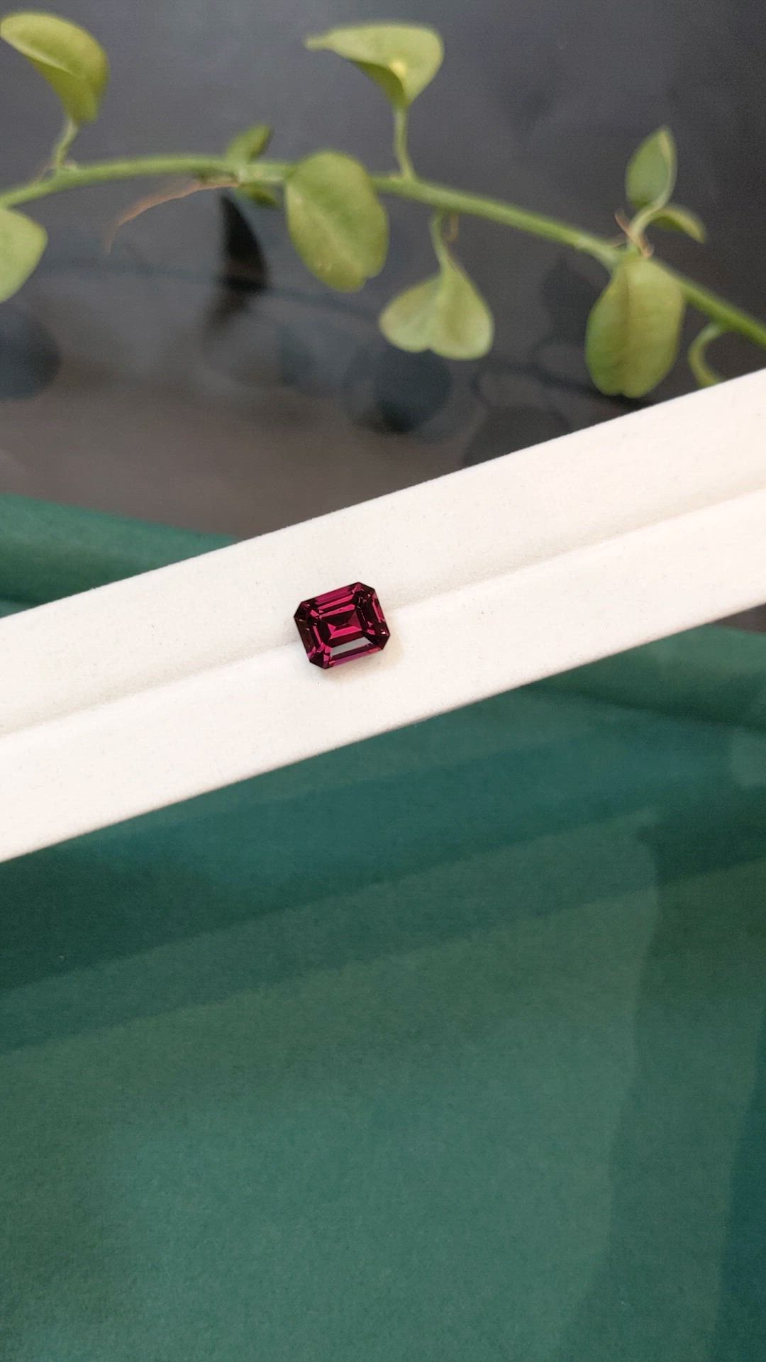 4.36 Ct. Pinkish Purple Garnet from Tanzania Size Video