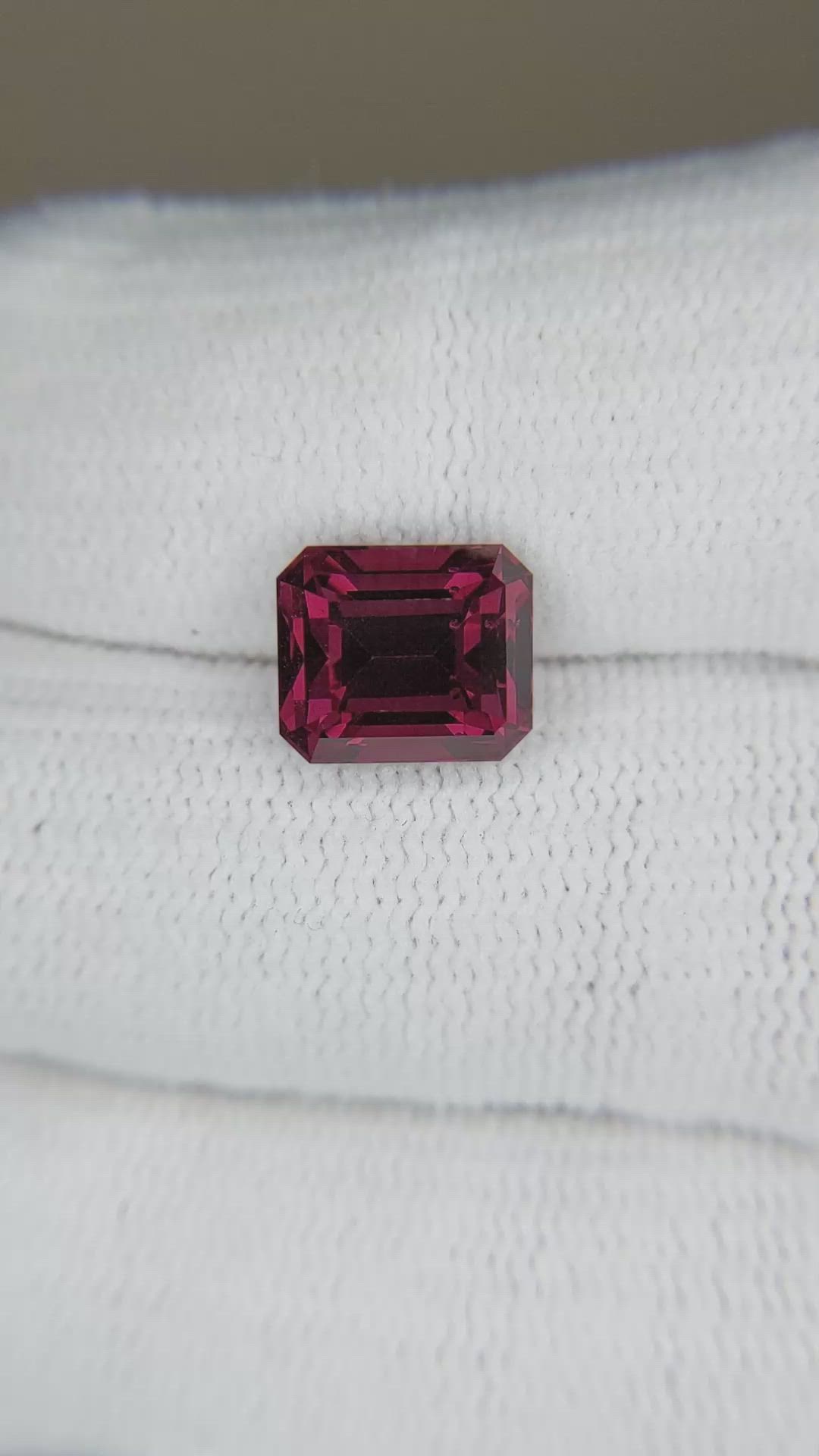 4.77 Ct. Pinkish Red Garnet from Tanzania Size Video