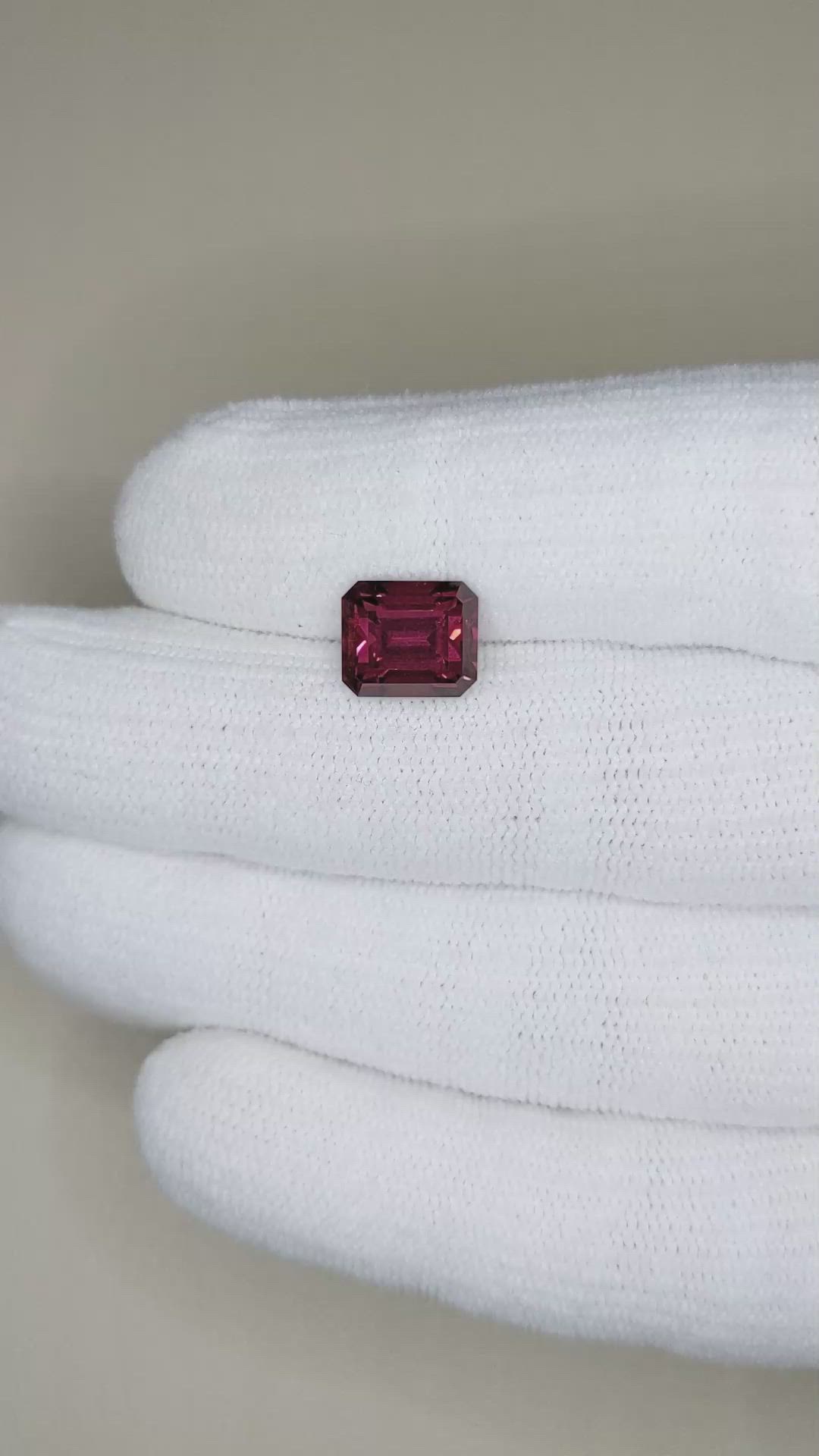 4.77 Ct. Pinkish Red Garnet from Tanzania Size Video
