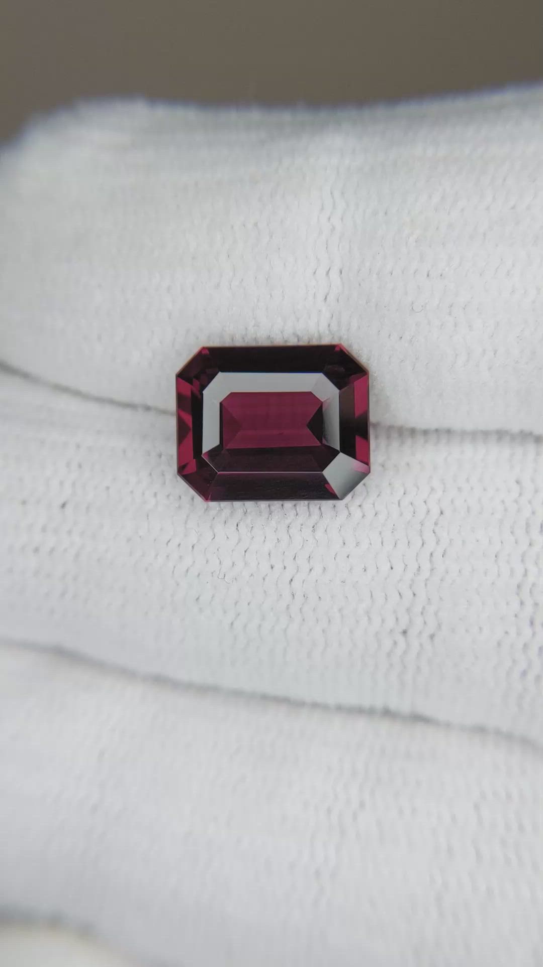 4.43 Ct. Purplish Red Garnet from Tanzania Size Video