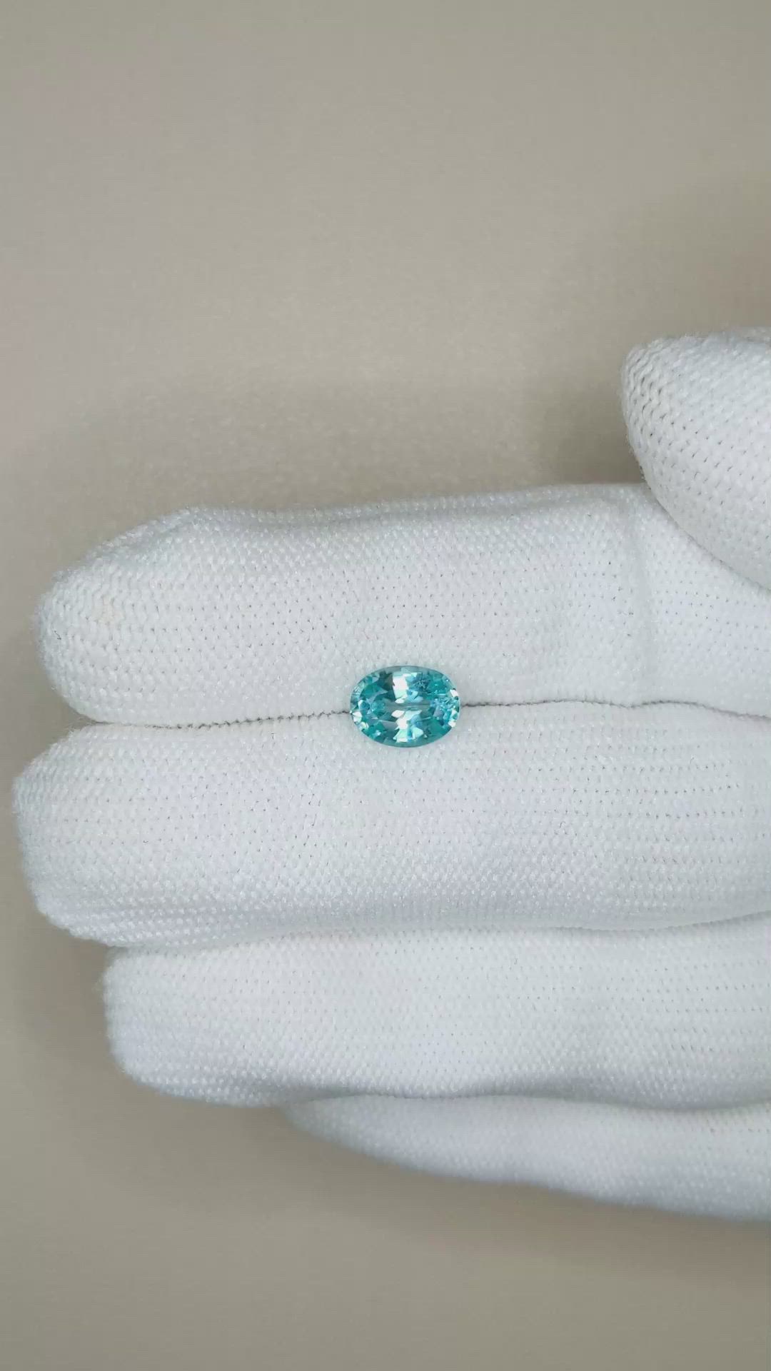 1.94 Ct. Blue Zircon from Cambodia Size Video