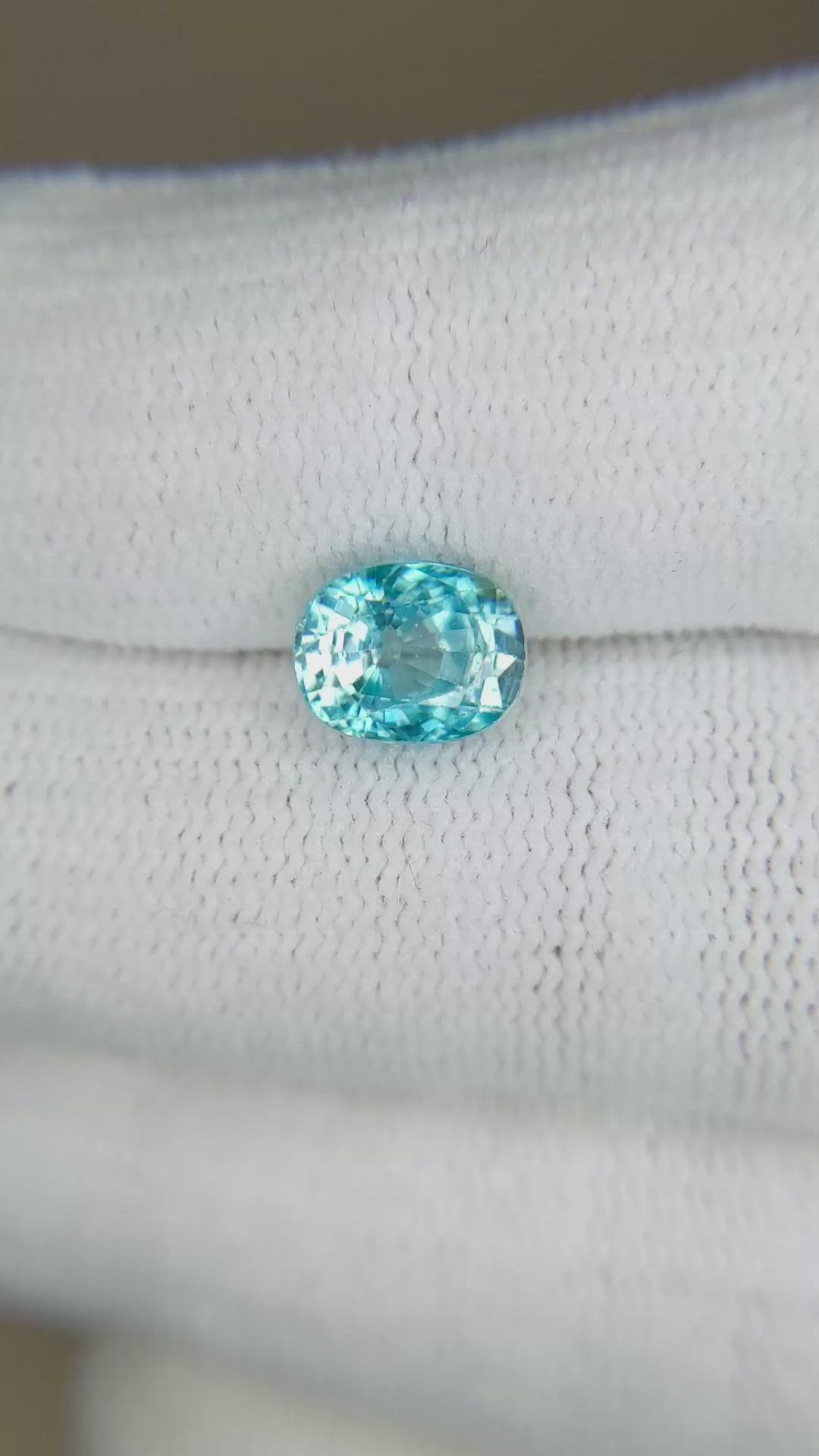 3.16 Ct. Blue Zircon from Cambodia Size Video