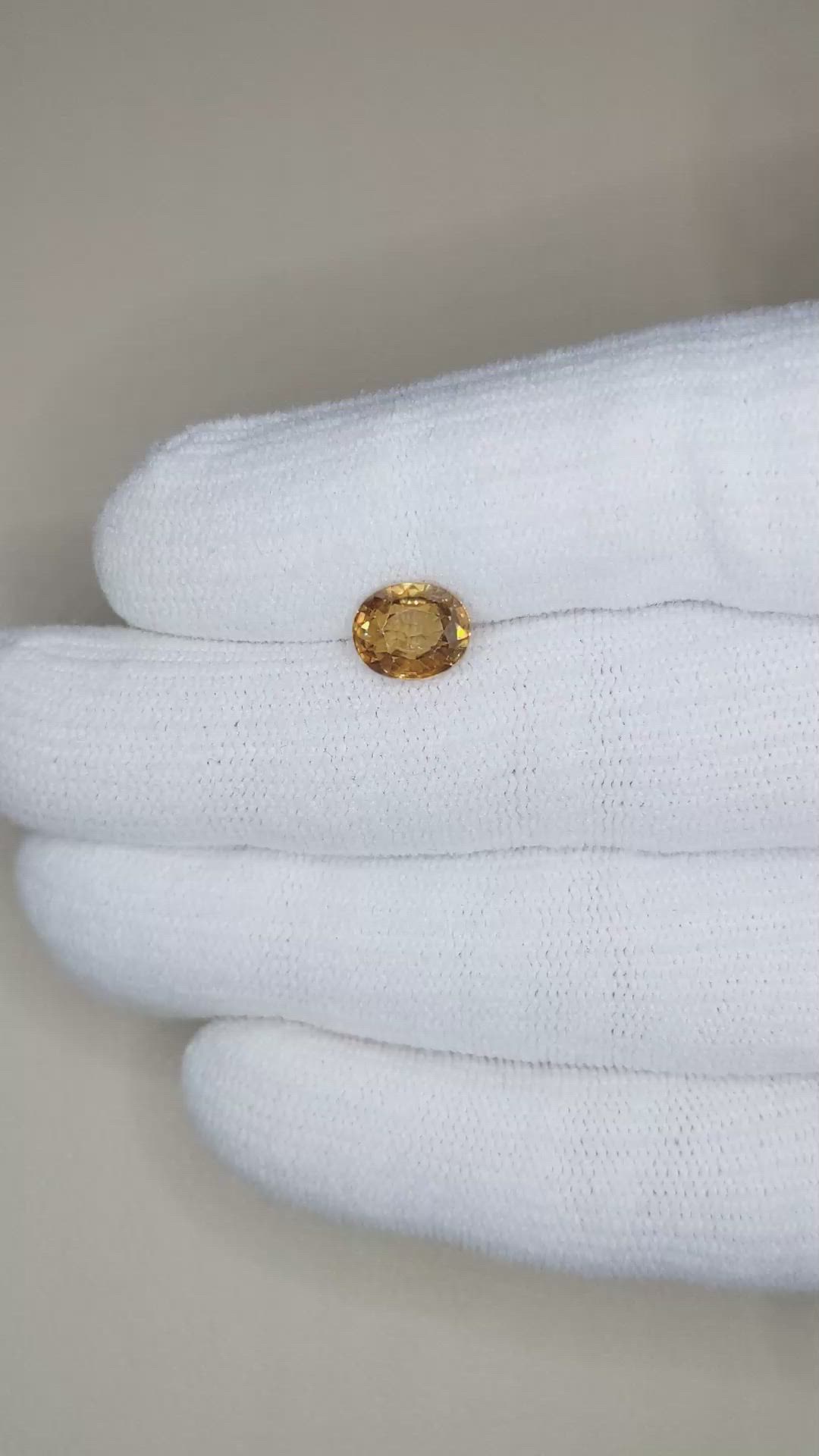 3.10 Ct. Yellowish Brown Zircon from Cambodia Size Video