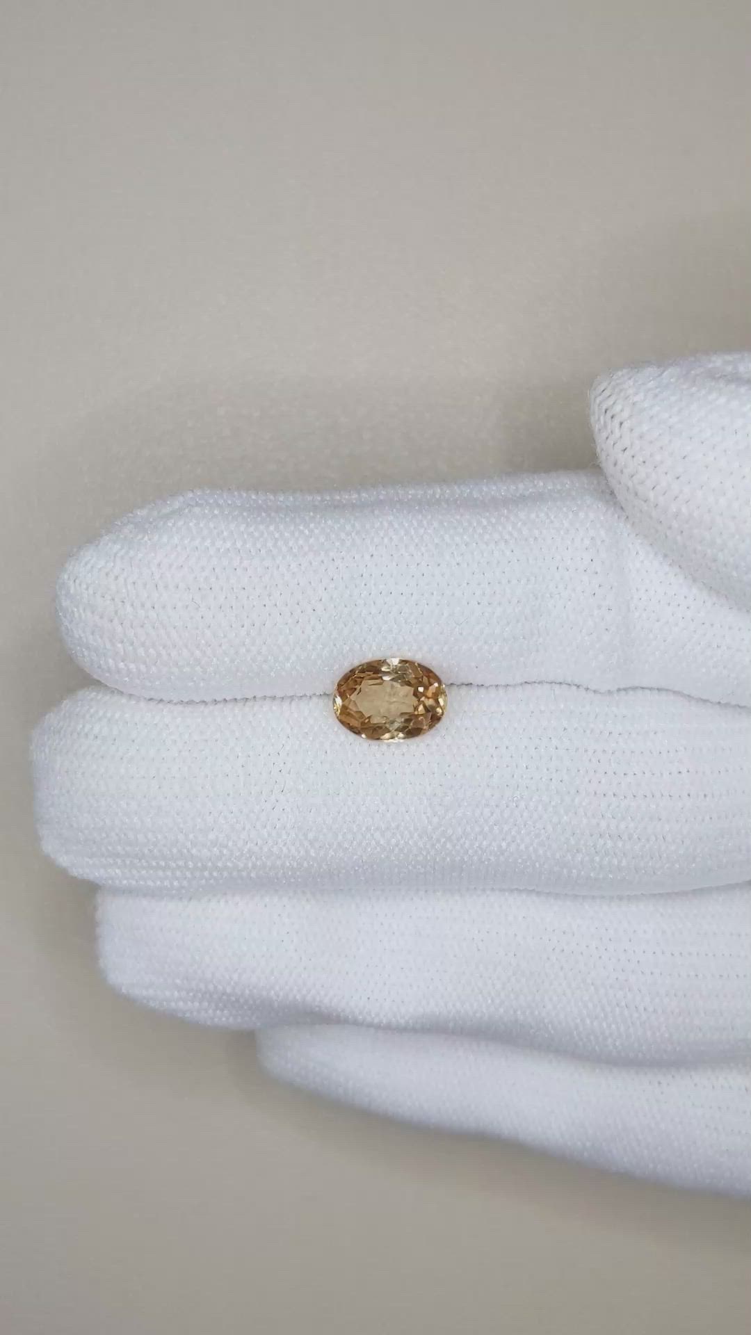 2.32 Ct. Yellowish Brown Zircon from Cambodia Size Video