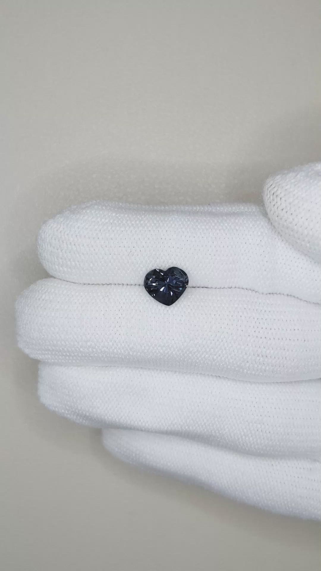 2.03 Ct. Blue Cobalt Spinel from Tanzania Size Video