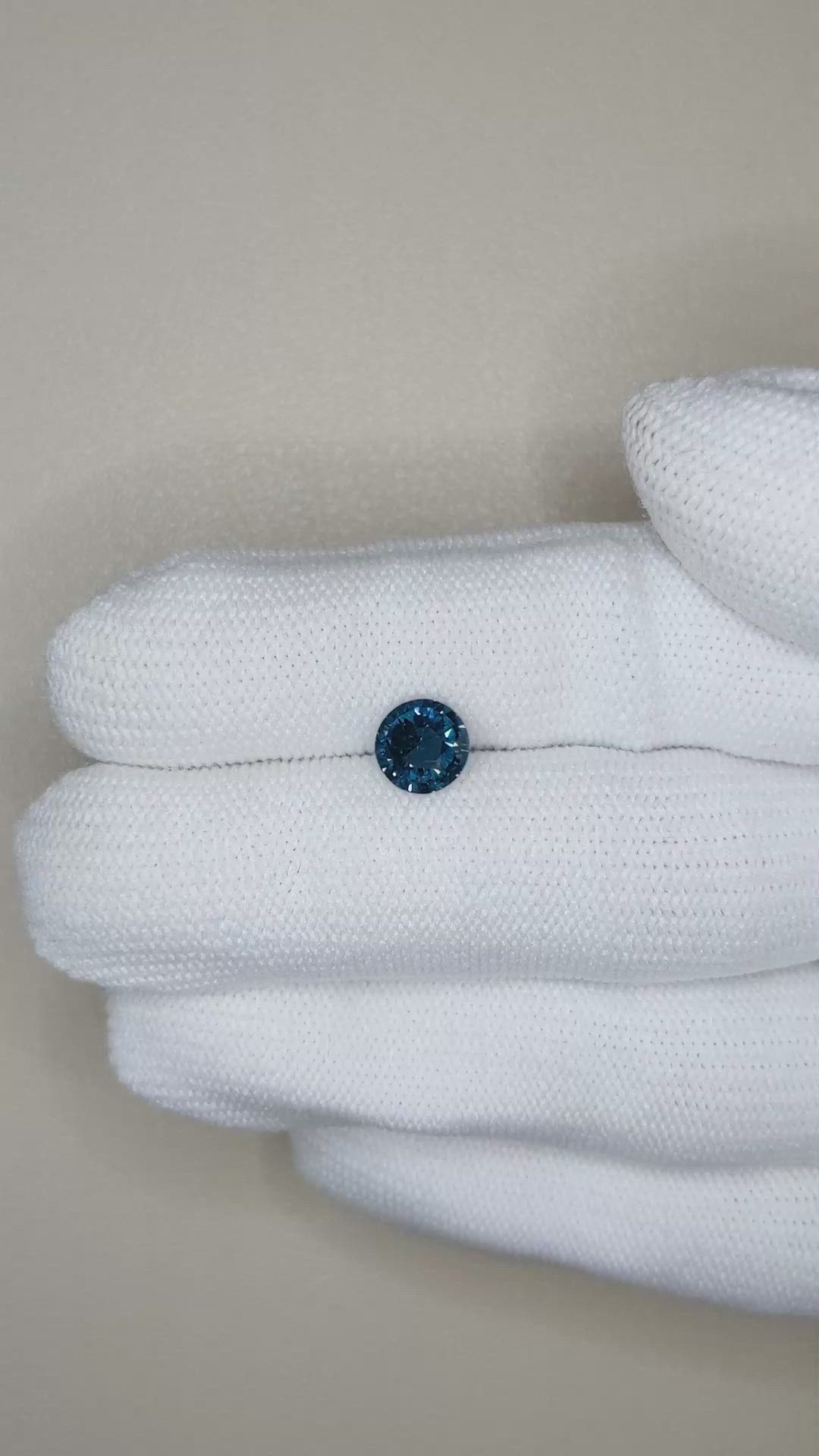 1.52 Ct. Blue Cobalt Spinel from Tanzania Size Video