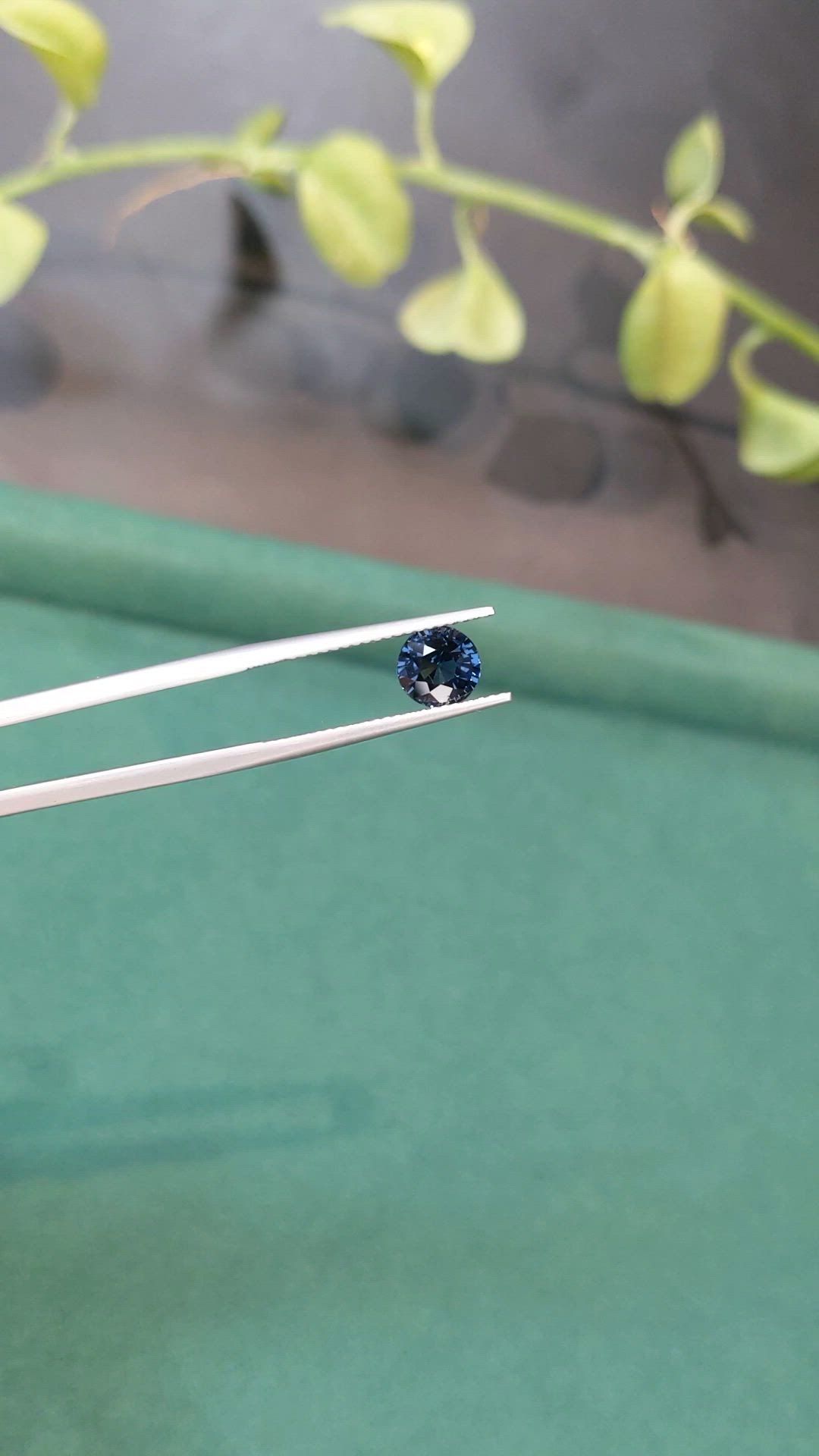1.52 Ct. Blue Cobalt Spinel from Tanzania Size Video