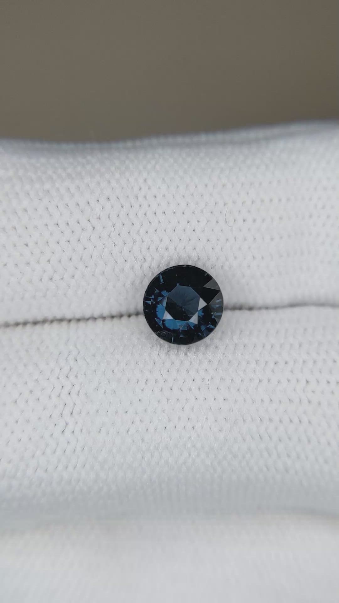 1.52 Ct. Blue Cobalt Spinel from Tanzania Size Video