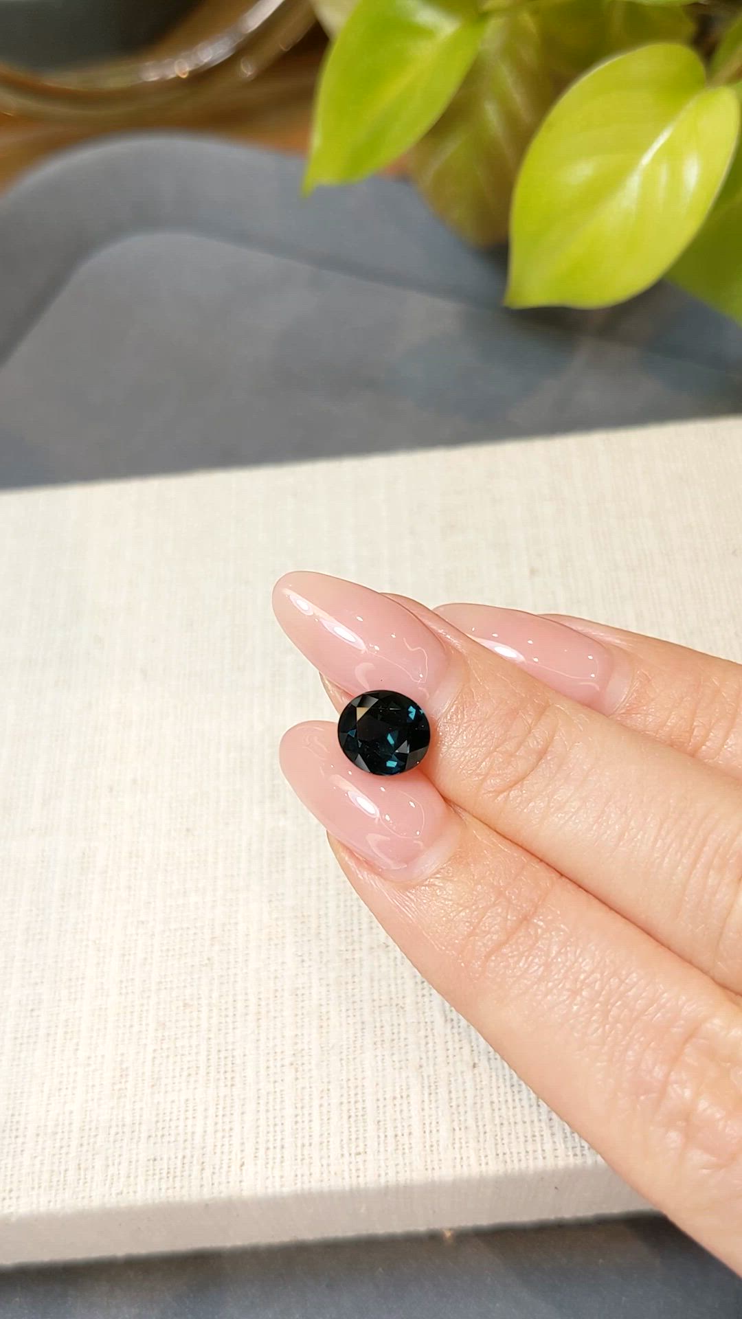 2.61 Ct. Blue Cobalt Spinel from Tanzania Size Video
