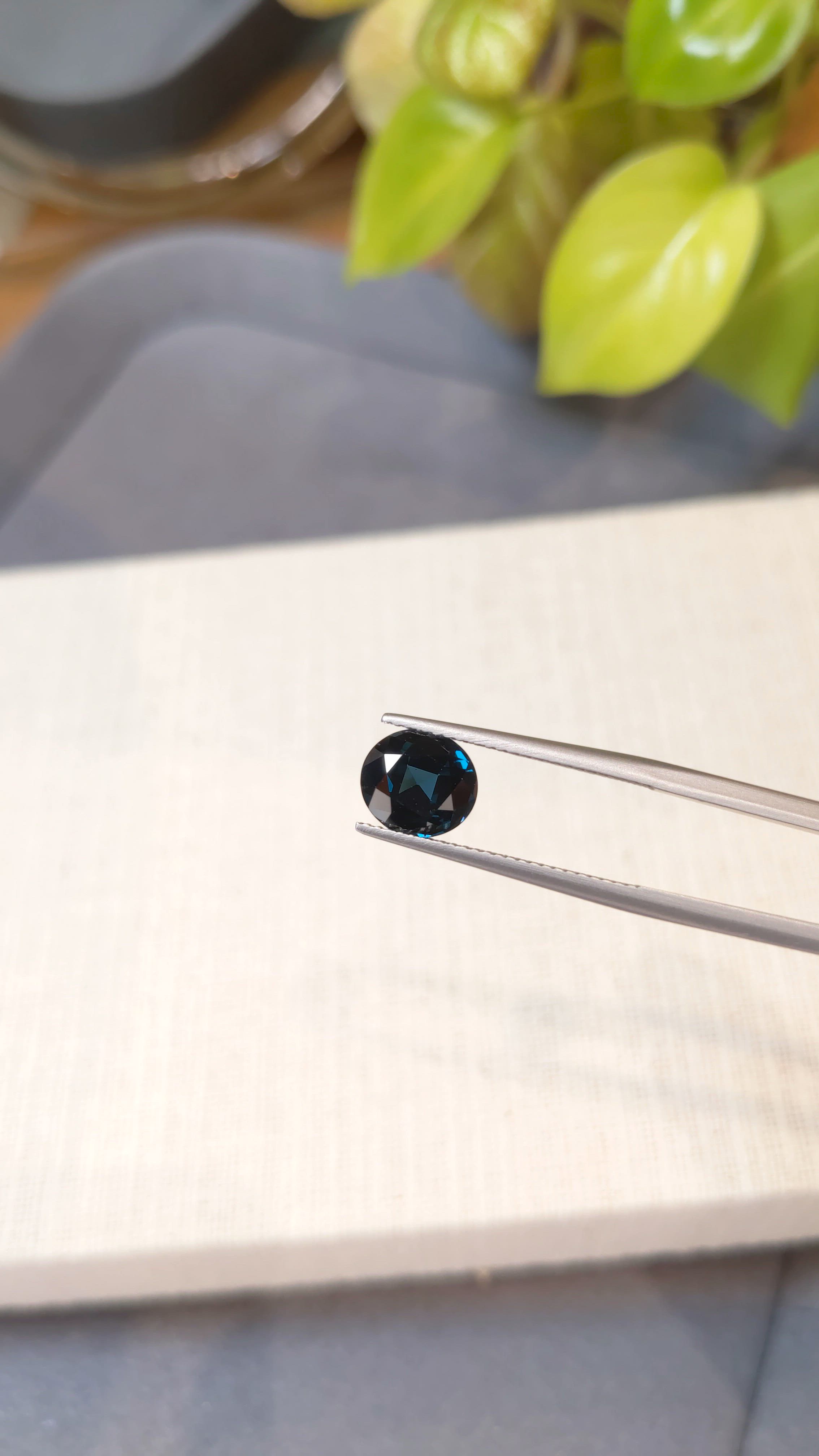 2.61 Ct. Blue Cobalt Spinel from Tanzania Size Video