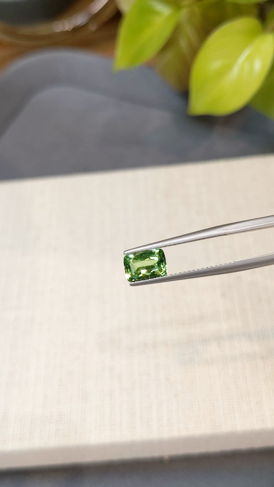 1.61 Ct. Tsavorite Garnet from Tanzania Size Video