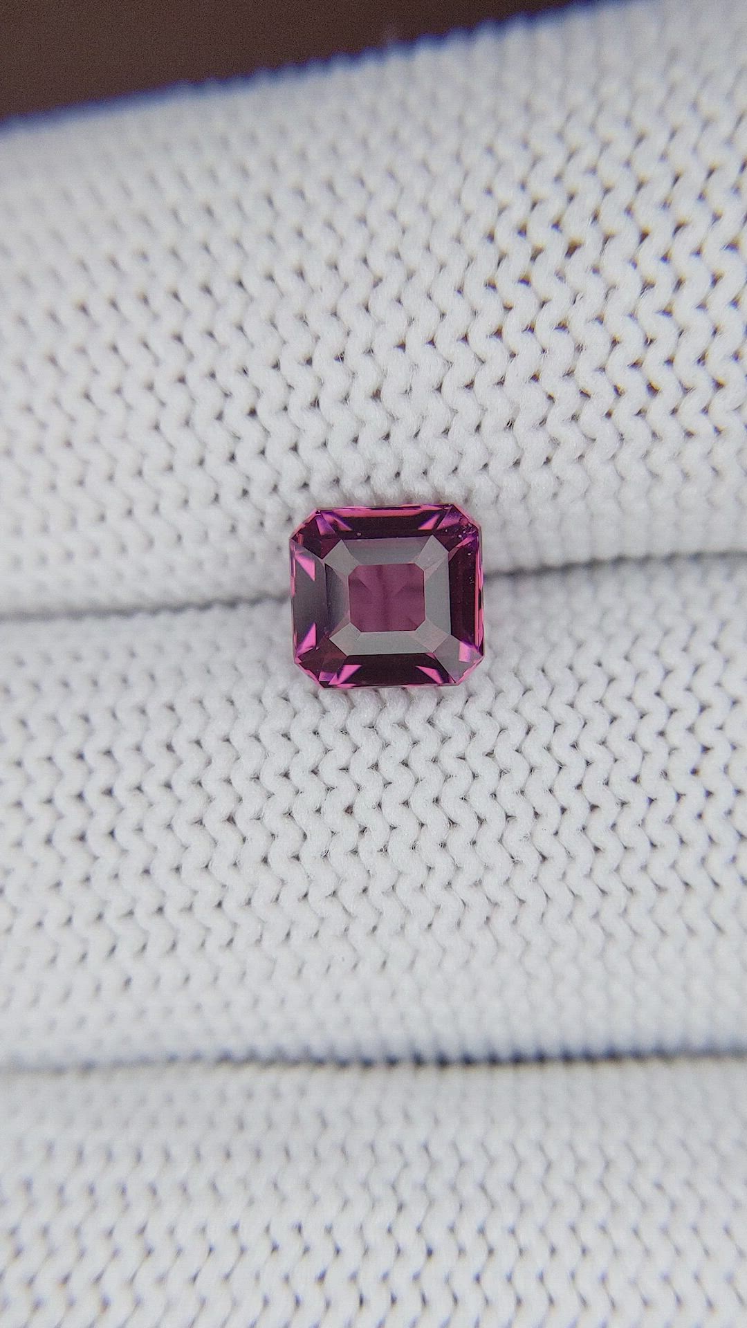 1.47 Ct. Purplish Pink Garnet from Tanzania Size Video