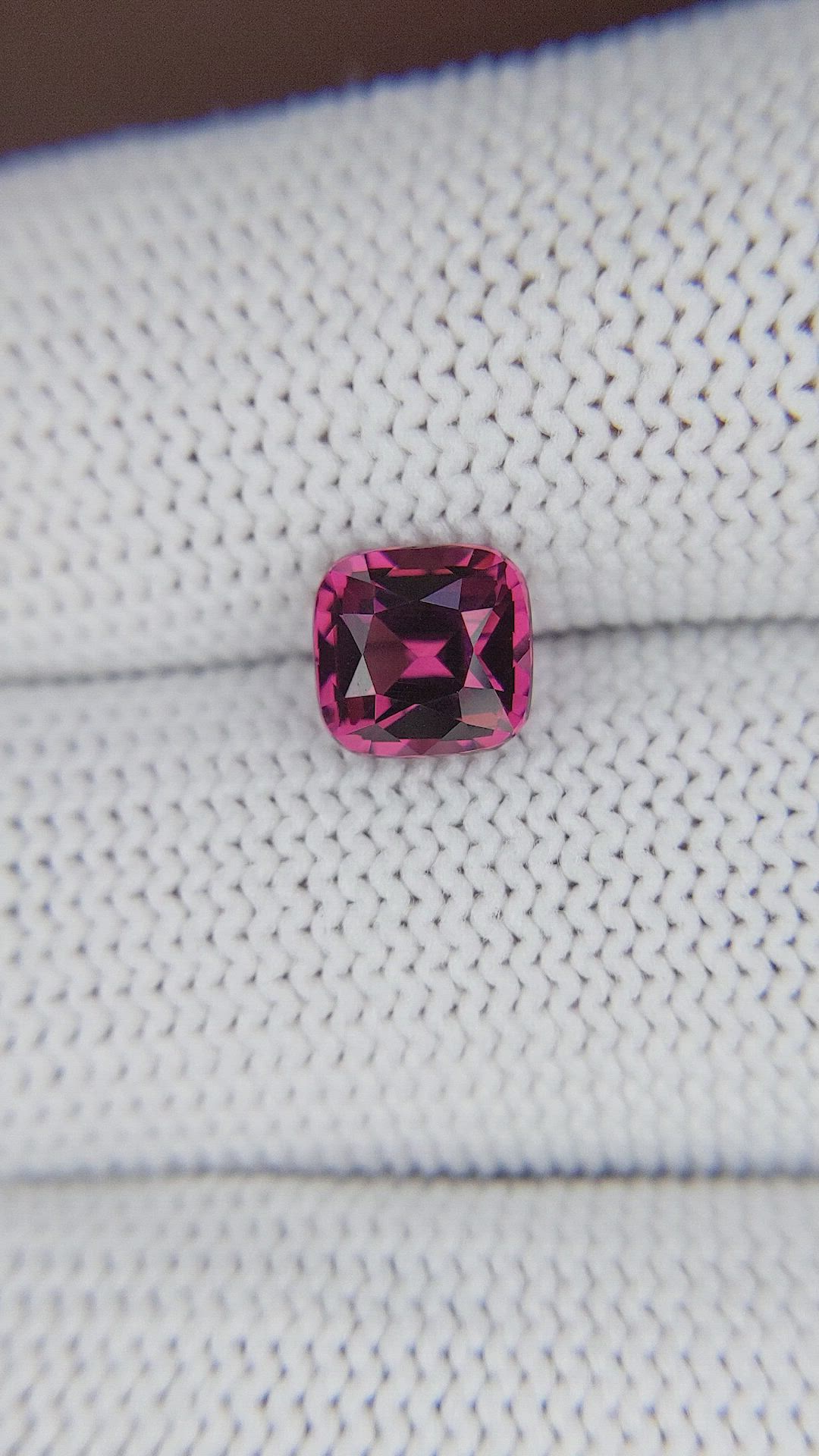 1.88 Ct. Purplish Pink Garnet from Tanzania Size Video