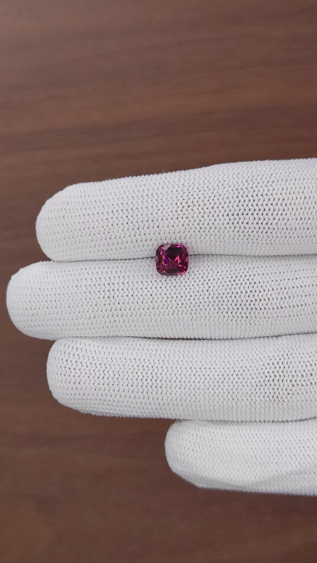 1.88 Ct. Purplish Pink Garnet from Tanzania Size Video