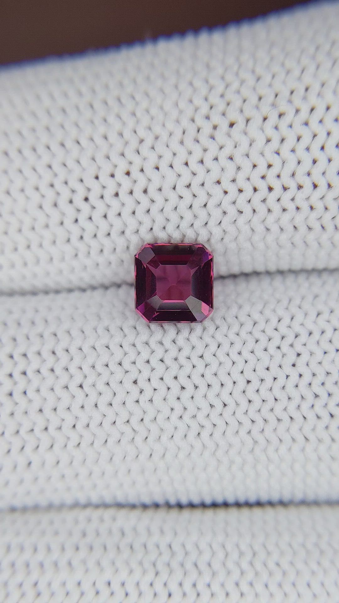 1.17 Ct. Purplish Pink Garnet from Tanzania Size Video