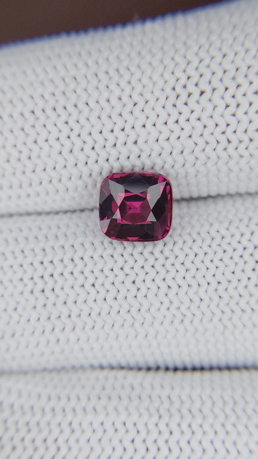 1.90 Ct. Purplish Pink Garnet from Tanzania Size Video