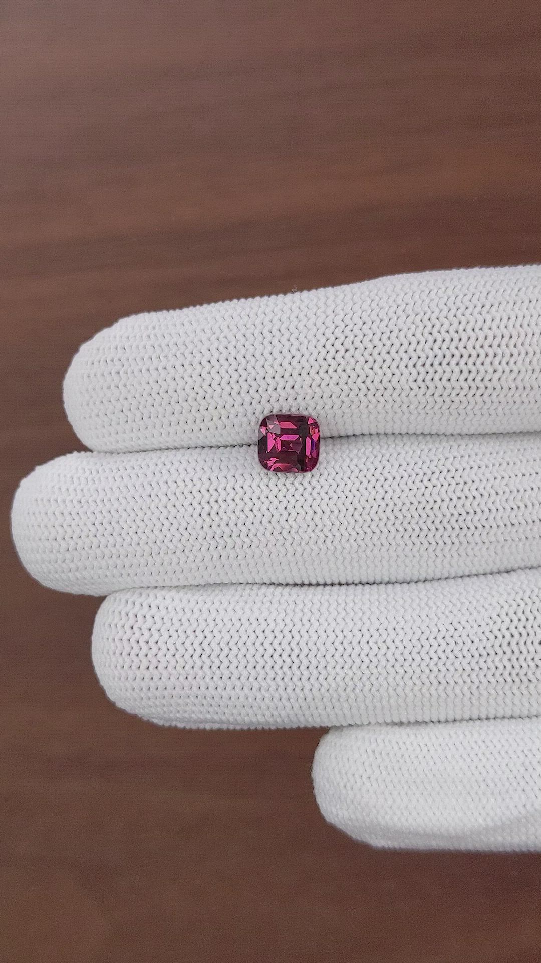 1.90 Ct. Purplish Pink Garnet from Tanzania Size Video