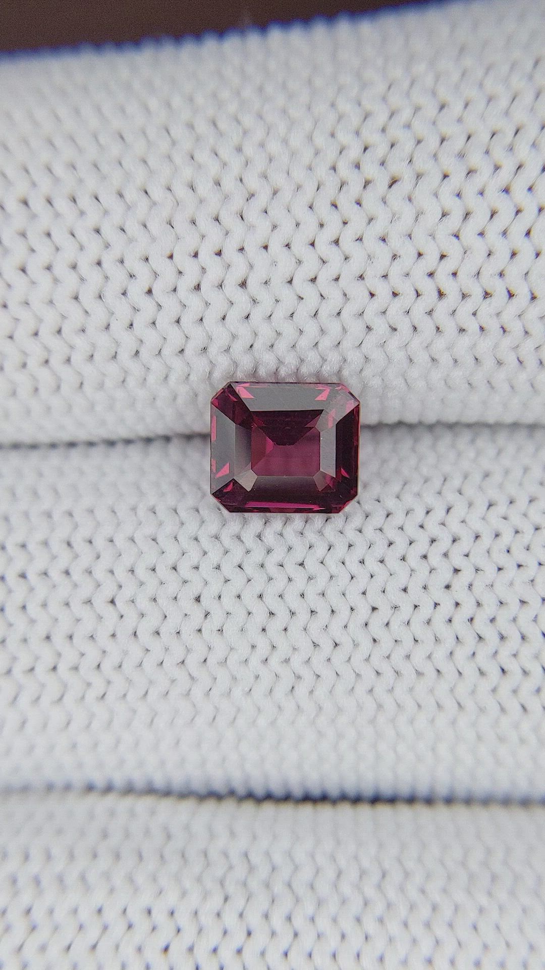 1.32 Ct. Reddish Pink Garnet from Tanzania Size Video