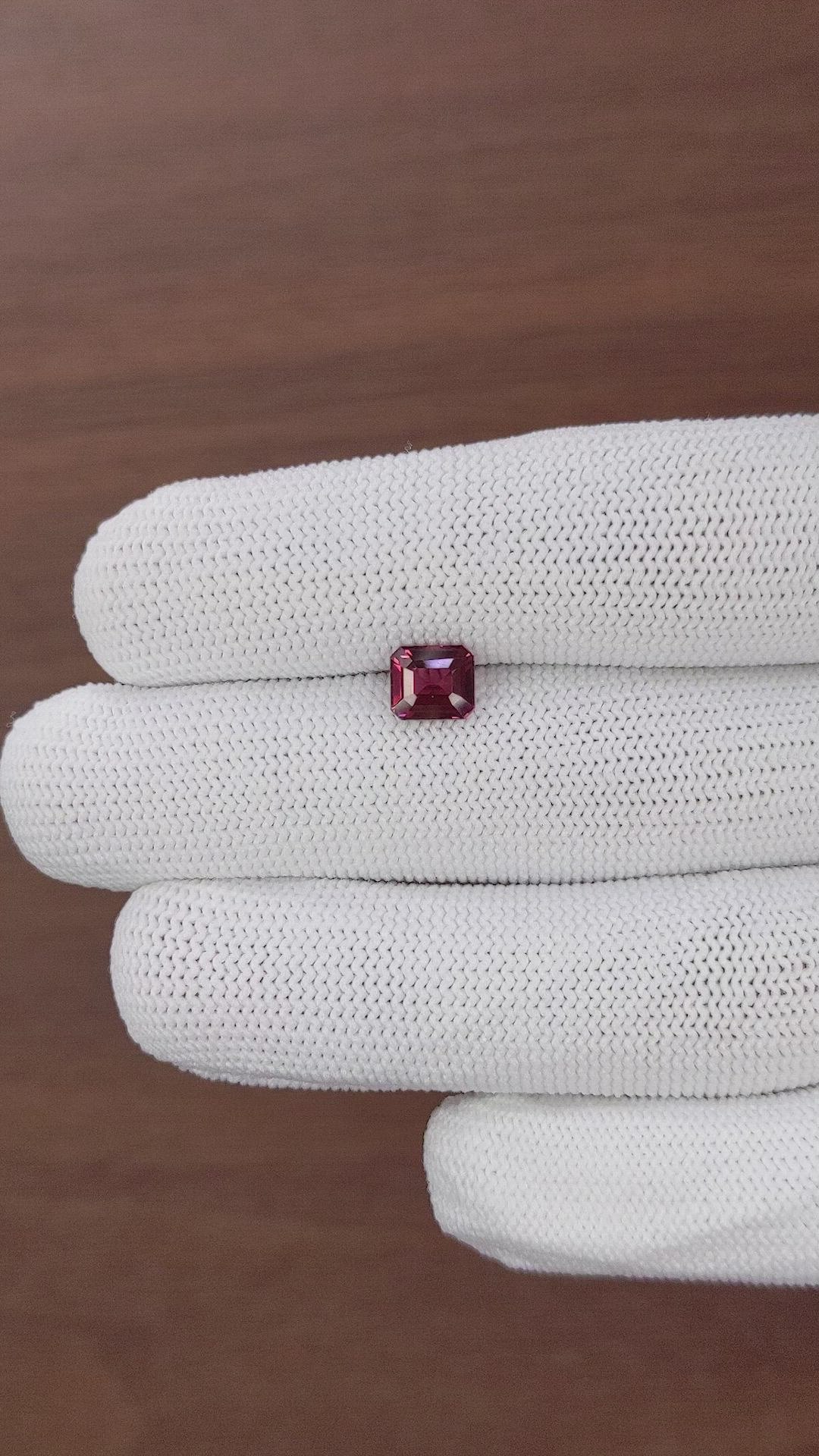 1.32 Ct. Reddish Pink Garnet from Tanzania Size Video
