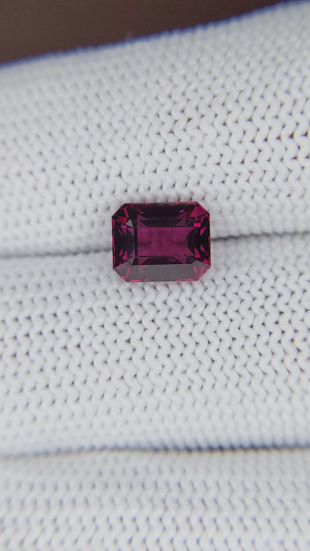 2.62 Ct. Purplish Pink Garnet from Tanzania Size Video
