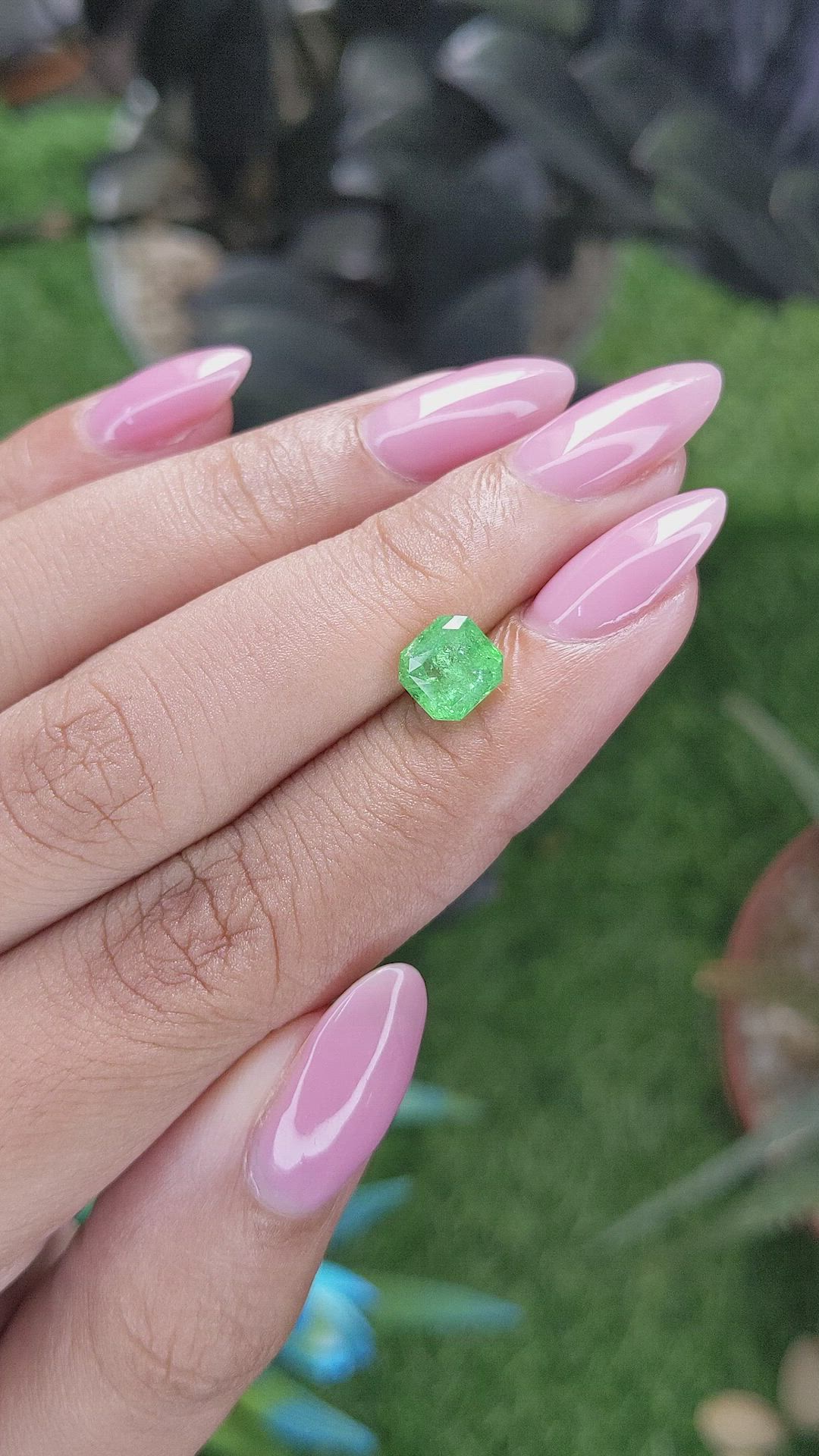 1.67 Ct. Tsavorite Garnet from Tanzania Size Video