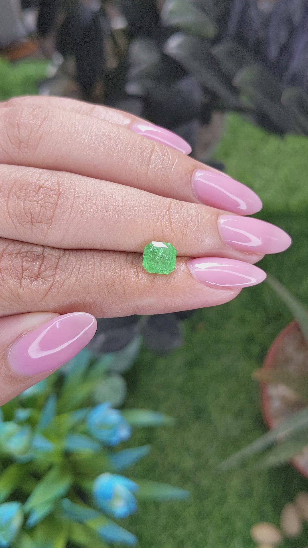 1.67 Ct. Tsavorite Garnet from Tanzania Size Video