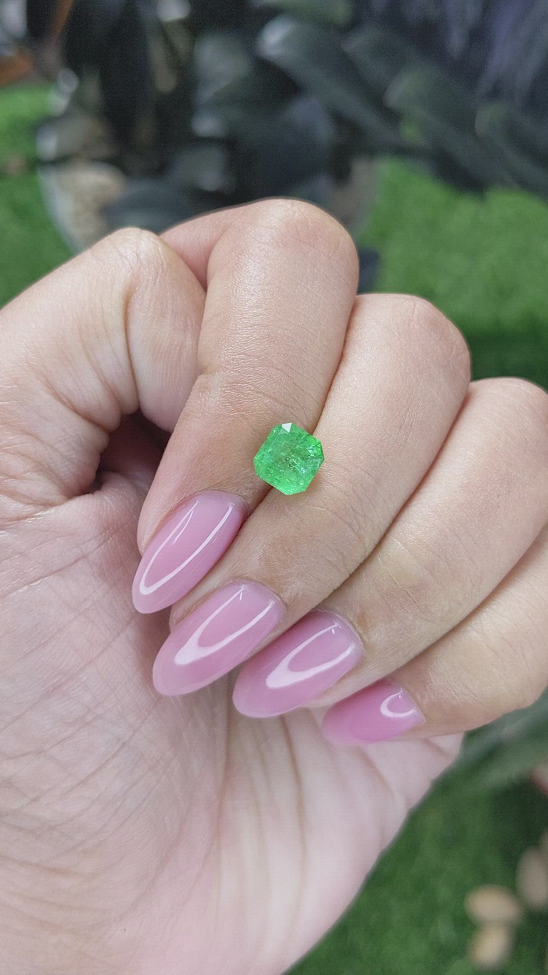 1.67 Ct. Tsavorite Garnet from Tanzania Size Video
