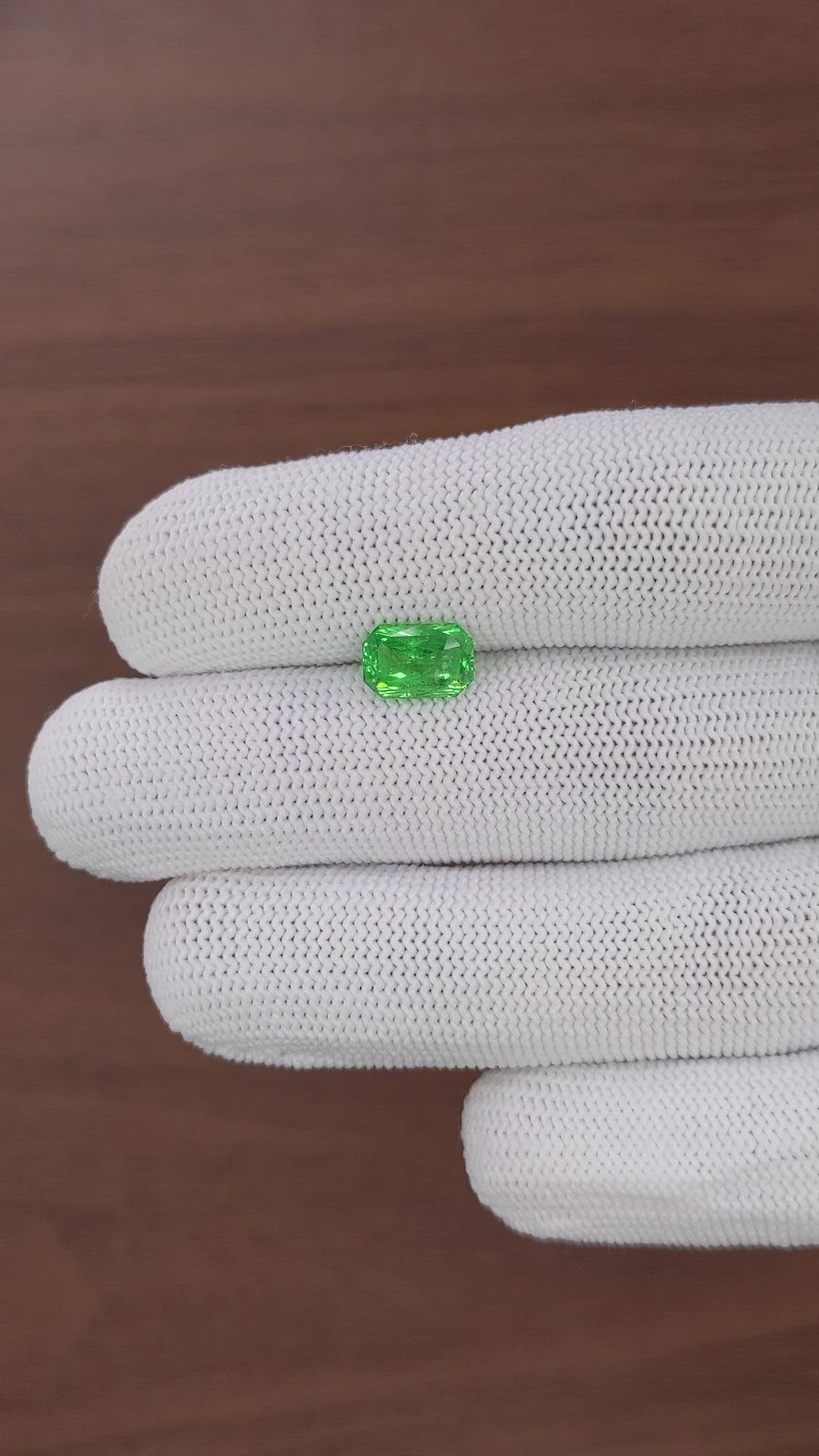 2.15 Ct. Tsavorite Garnet from Tanzania Size Video