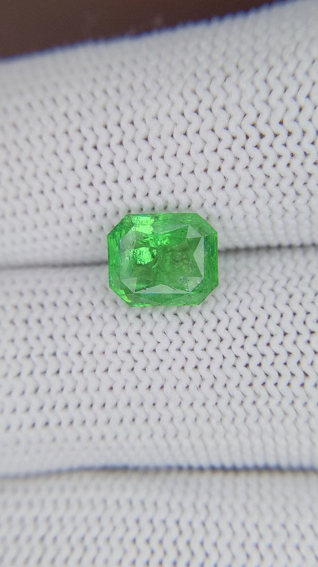 2.57 Ct. Tsavorite Garnet from Tanzania Size Video