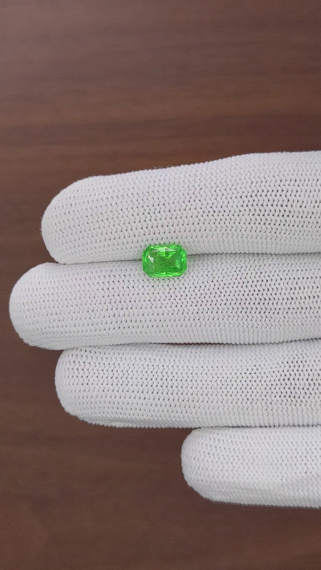 2.09 Ct. Tsavorite Garnet from Tanzania Size Video