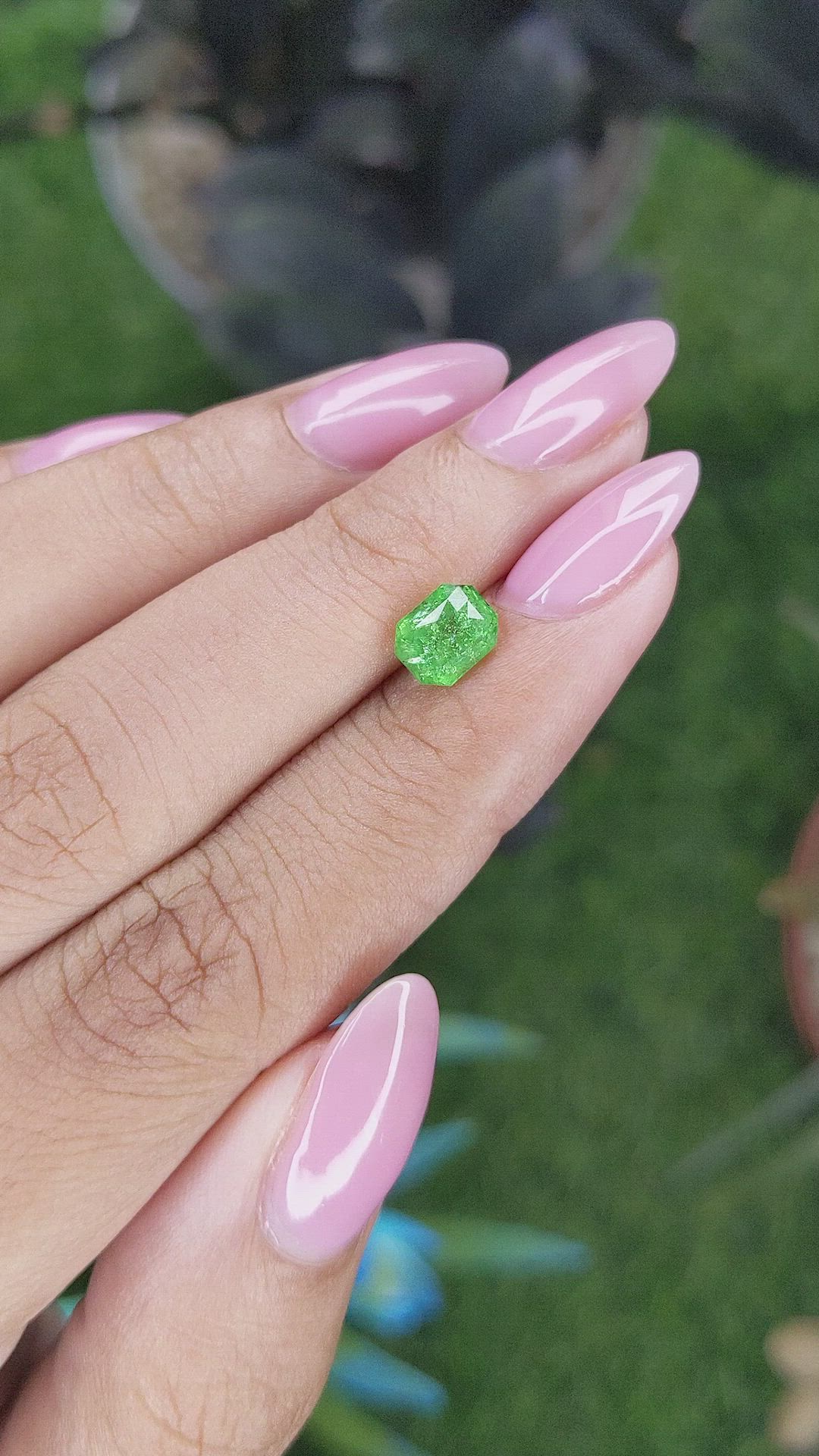 1.42 Ct. Tsavorite Garnet from Tanzania Size Video