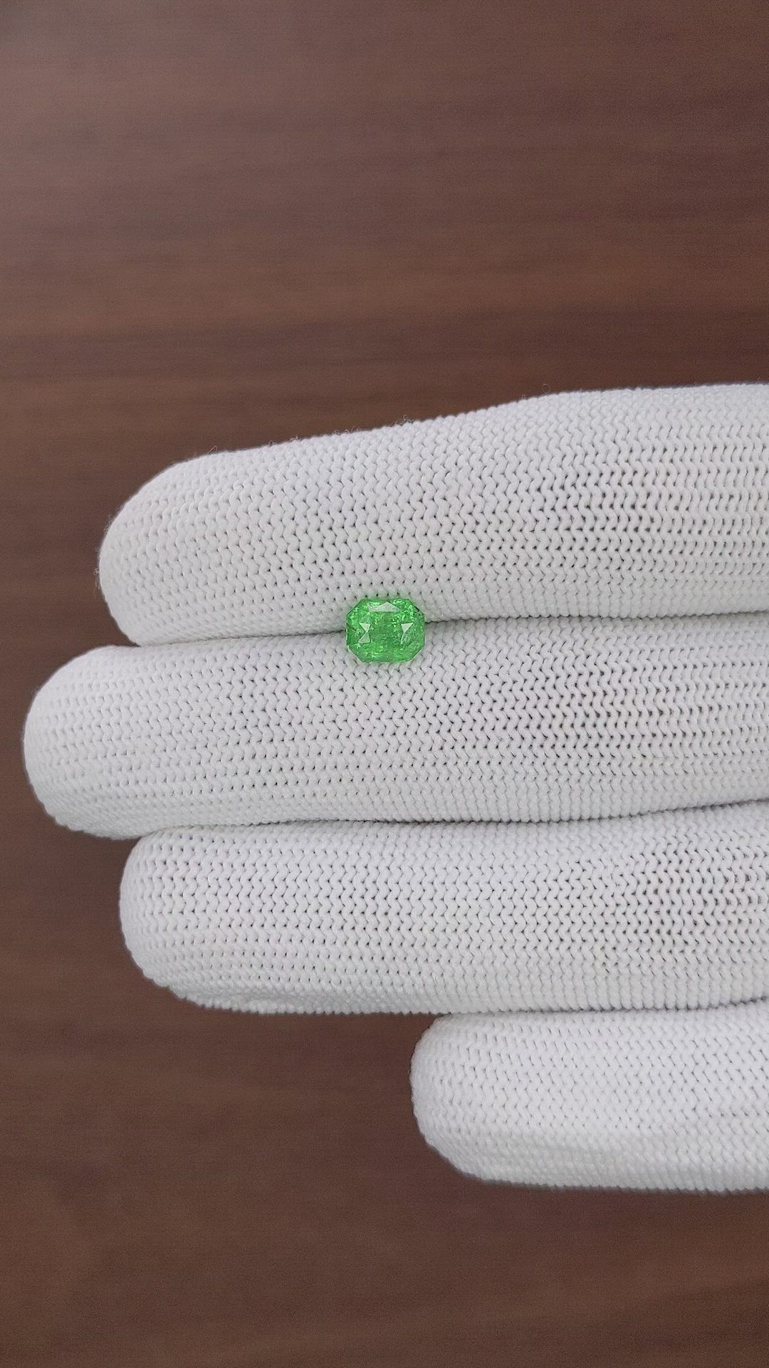 1.42 Ct. Tsavorite Garnet from Tanzania Size Video