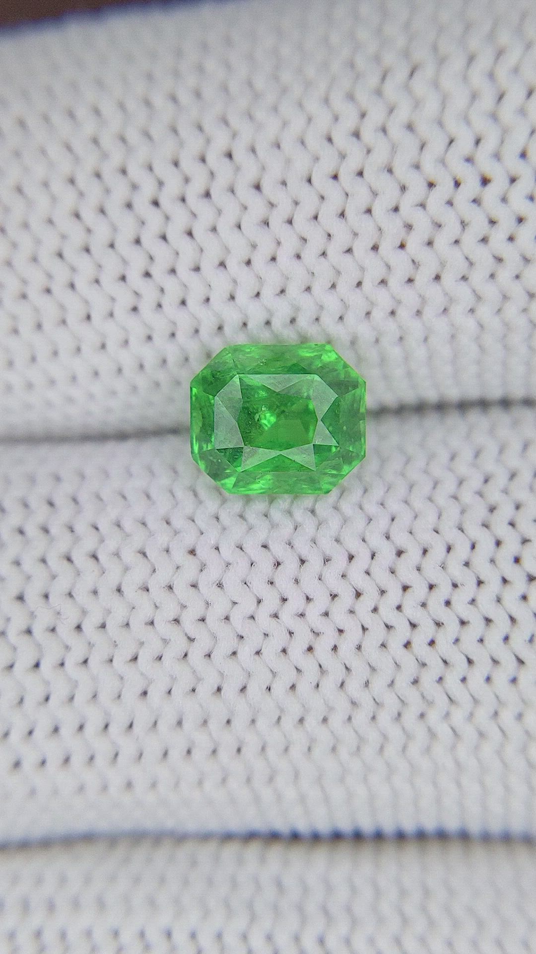 1.79 Ct. Tsavorite Garnet from Tanzania Size Video
