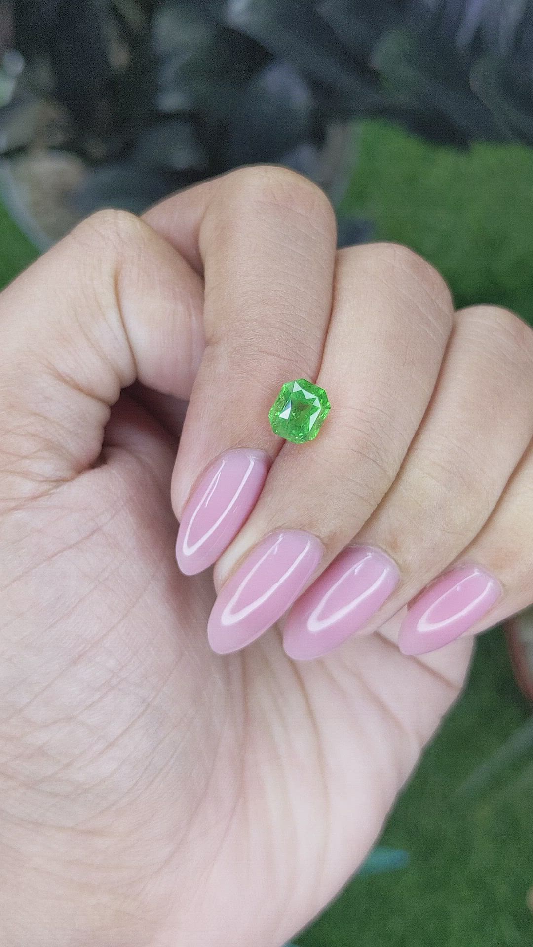 1.79 Ct. Tsavorite Garnet from Tanzania Size Video