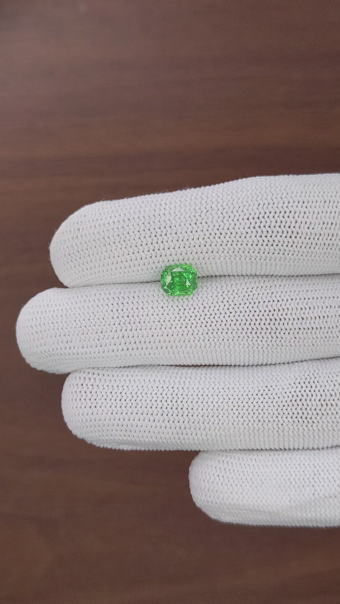 1.79 Ct. Tsavorite Garnet from Tanzania Size Video