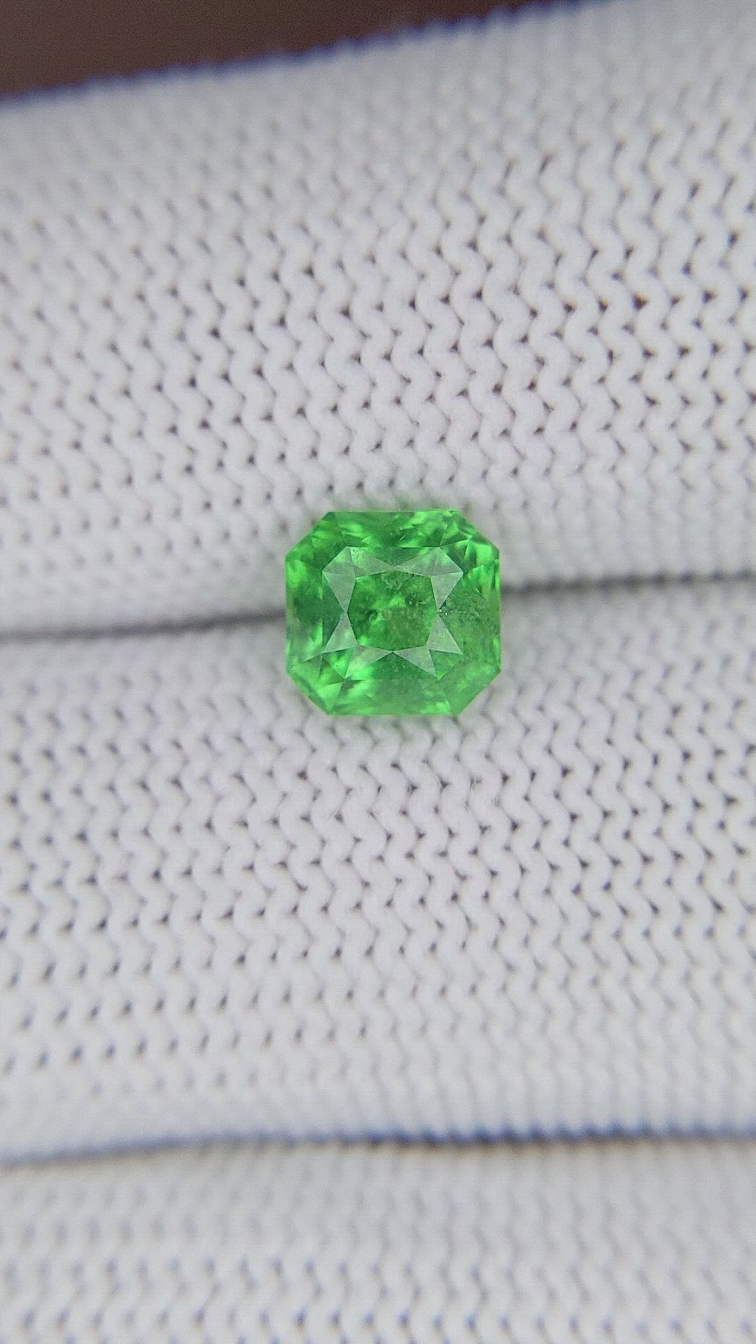 1.89 Ct. Tsavorite Garnet from Tanzania Size Video