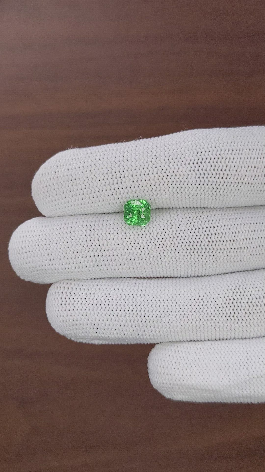 1.89 Ct. Tsavorite Garnet from Tanzania Size Video