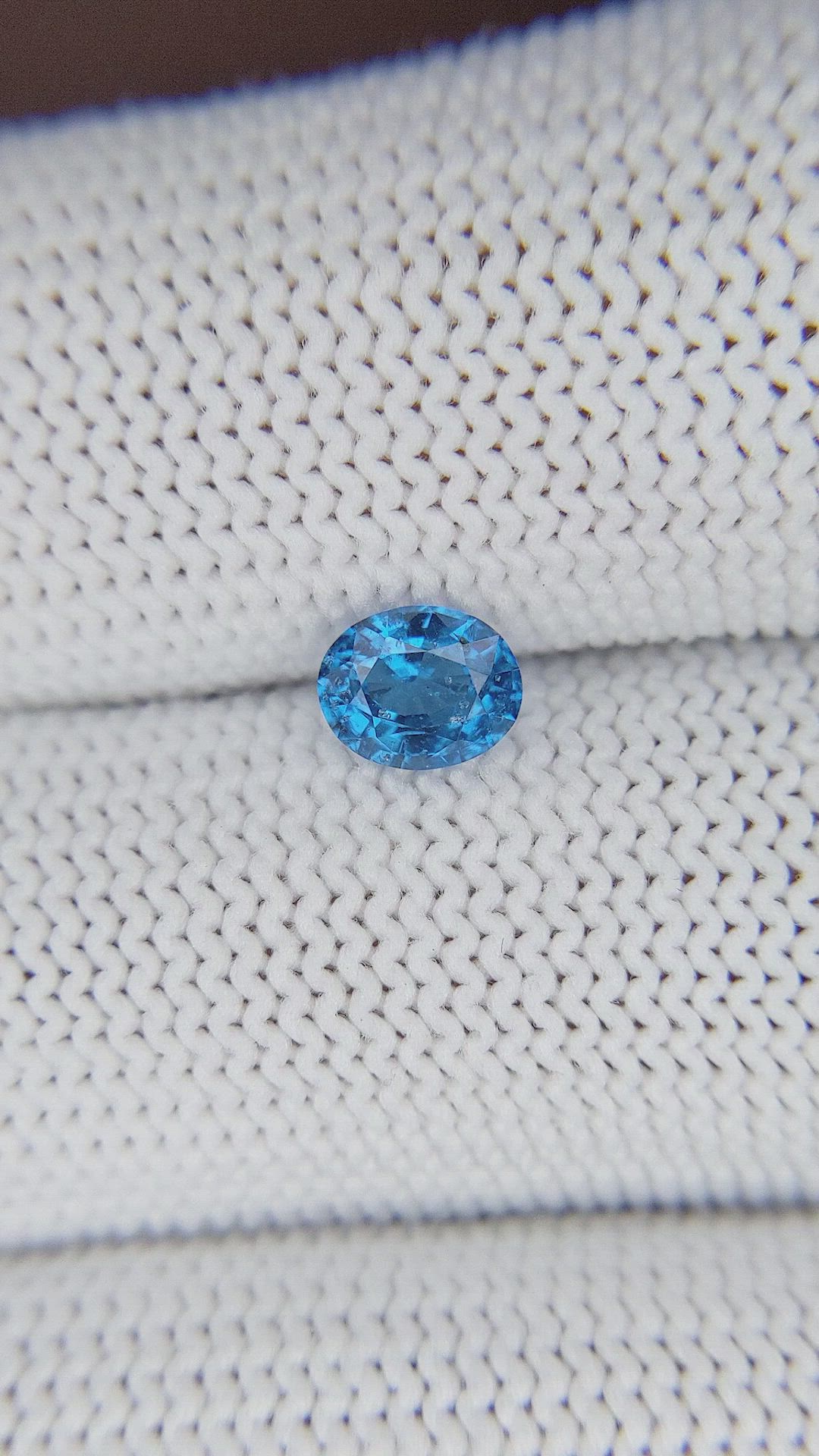 0.63 Ct. Blue Cobalt Spinel from Tanzania Size Video