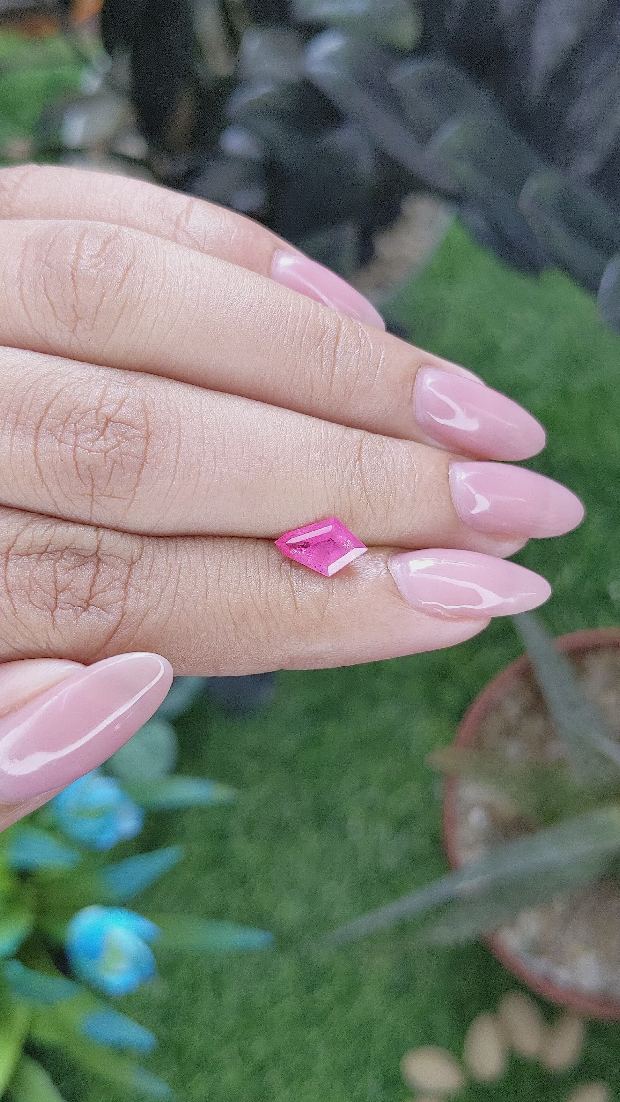 1.00 Ct. Pink Spinel from Tanzania Size Video