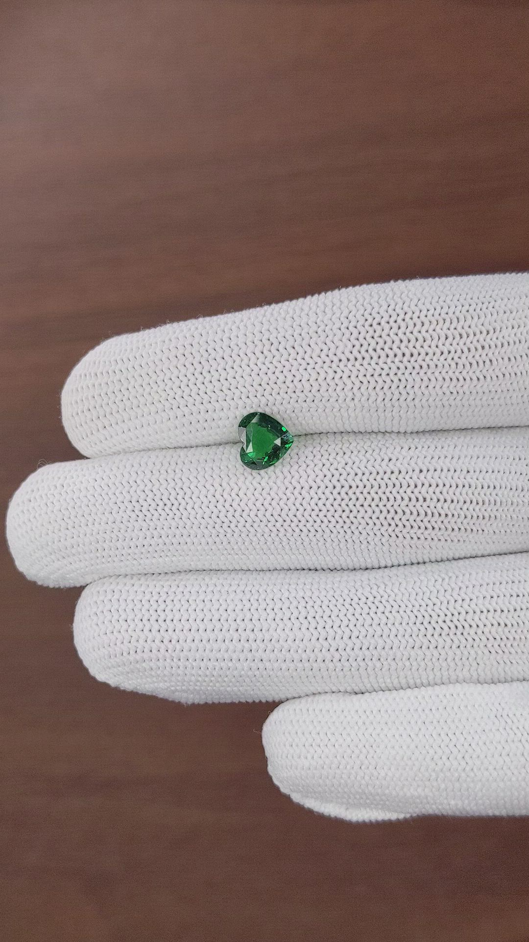 1.57 Ct. Tsavorite Garnet from Kenya Size Video